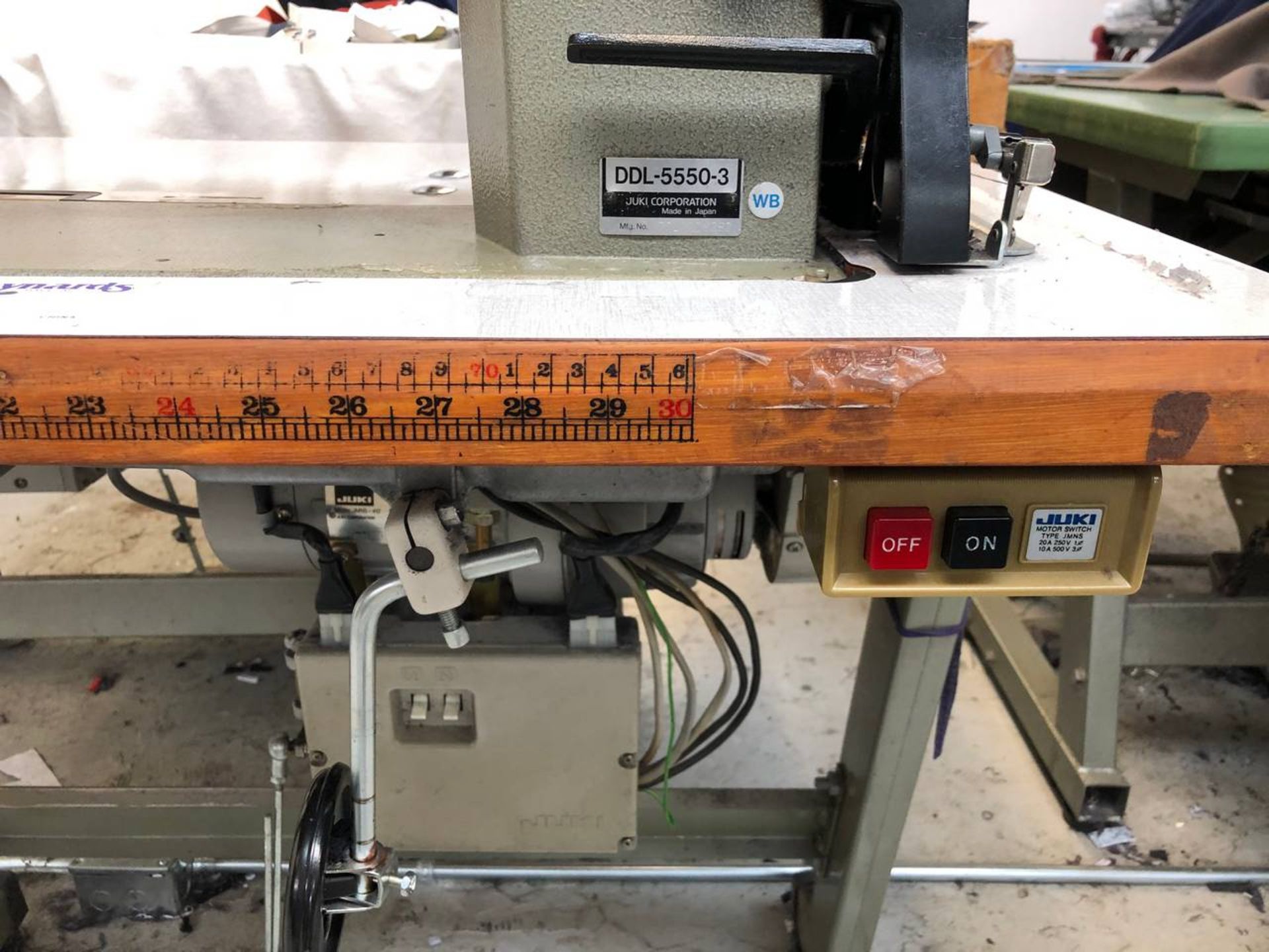 Juki DDL-5550-3 Single needle sewing machine, - Image 8 of 9