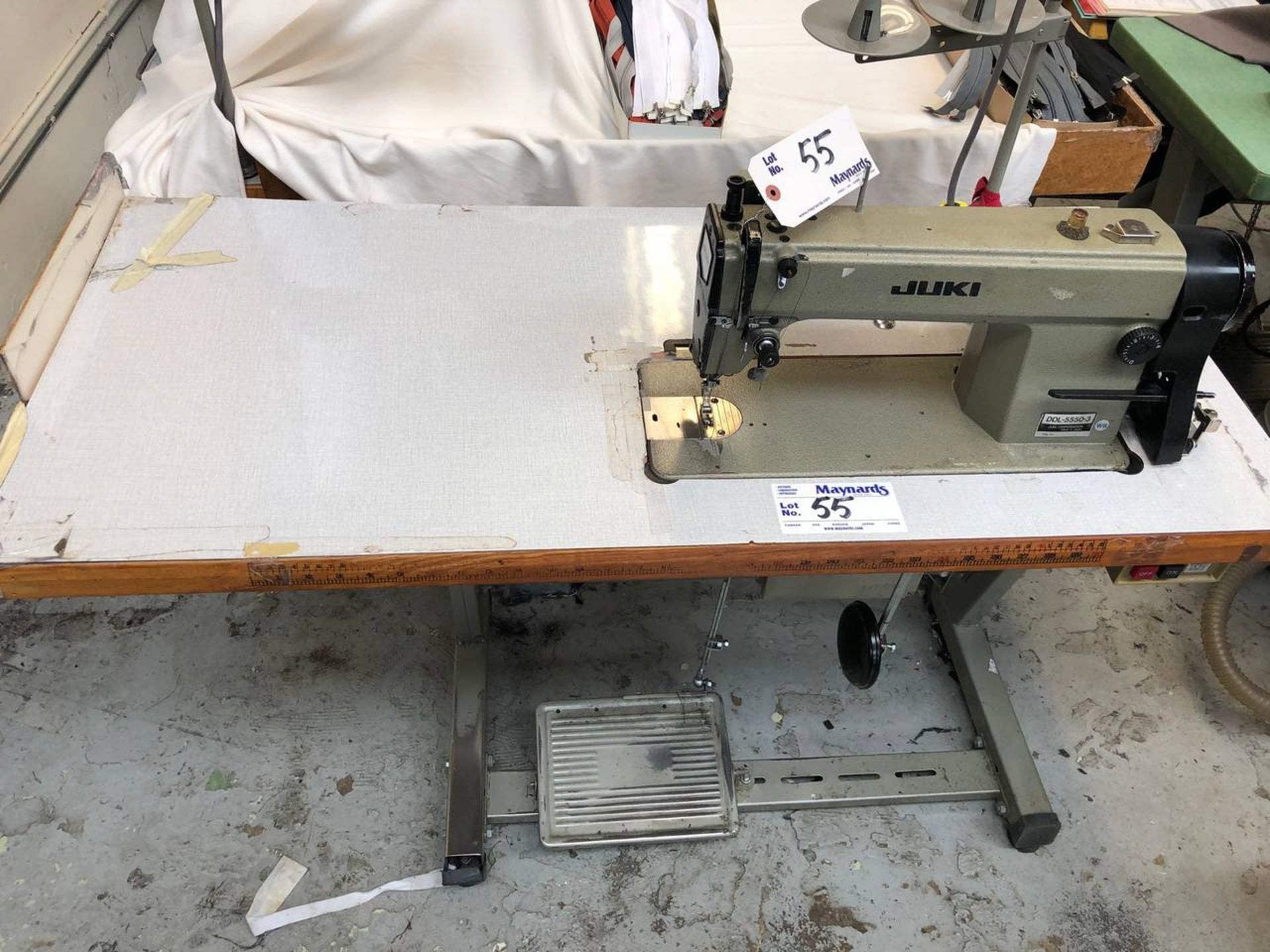 Juki DDL-5550-3 Single needle sewing machine, - Image 6 of 9