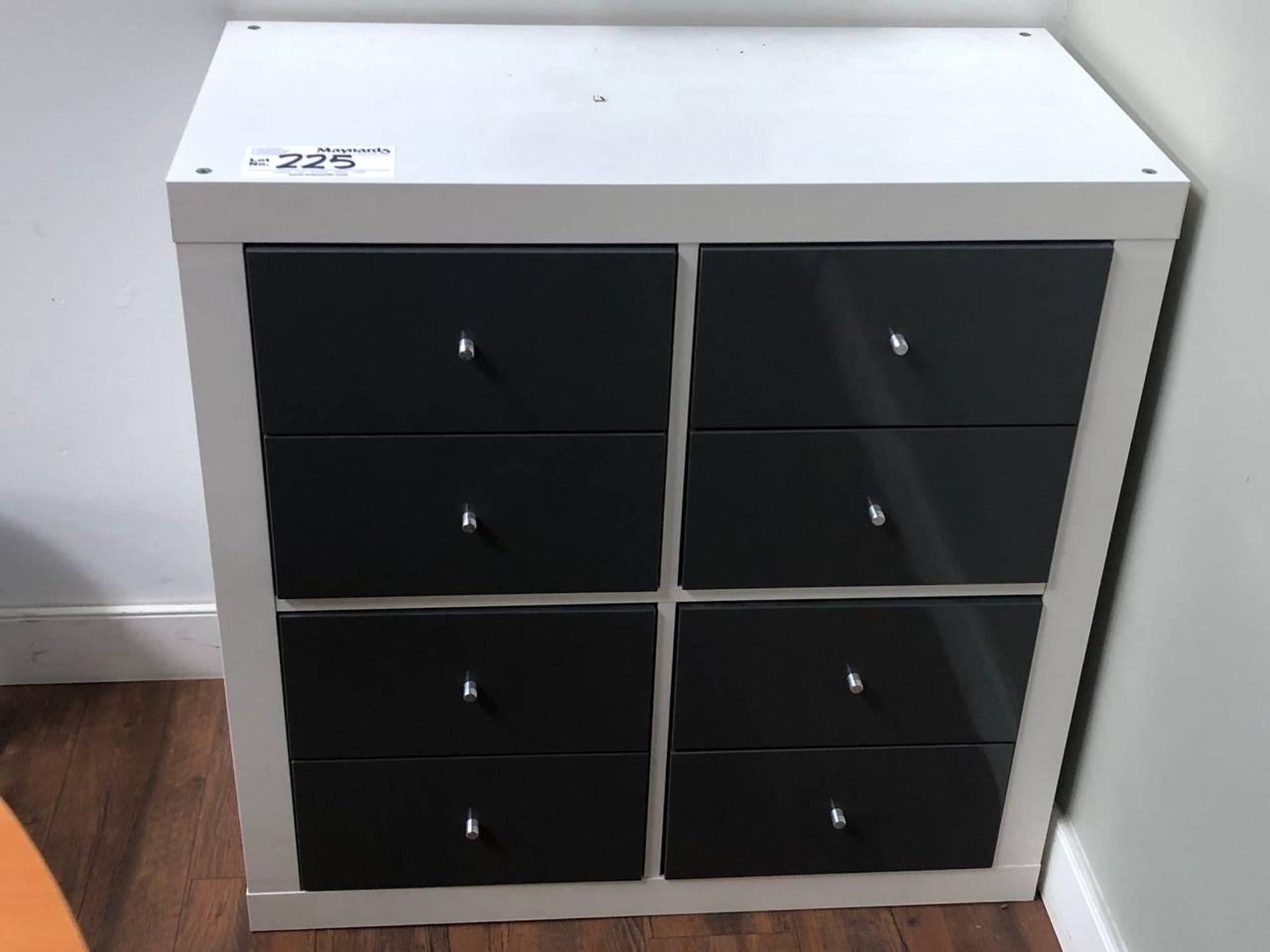 Ikea white 8 drawer storage unit