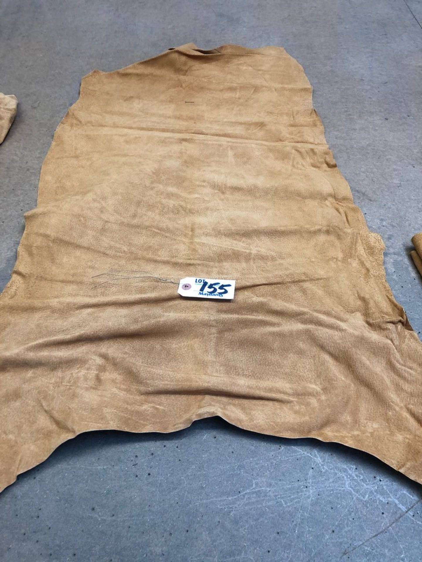 Lot of (4) suede leather skins - tan - Image 2 of 4