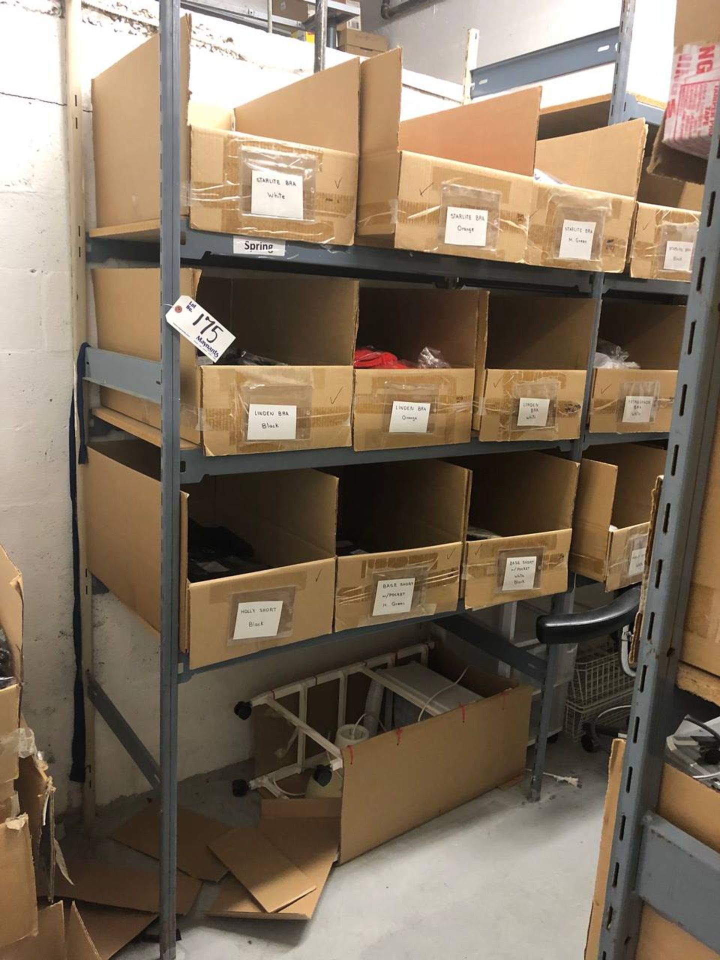 Grey EZ rect shelving, 2 sections,