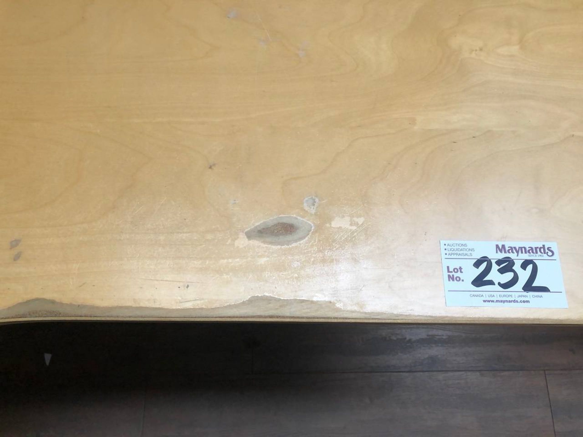 Ikea corner maple desk, - Image 3 of 4
