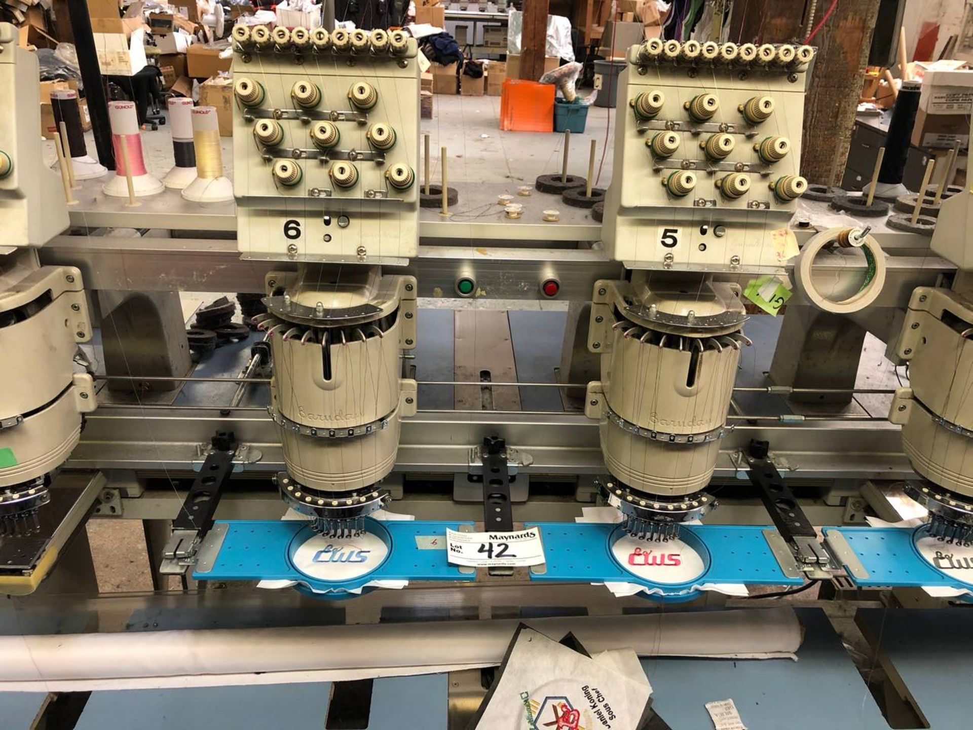 1995 BARUDAN NSME-YN-15 15 Head Embroidery Machine, - Image 5 of 21