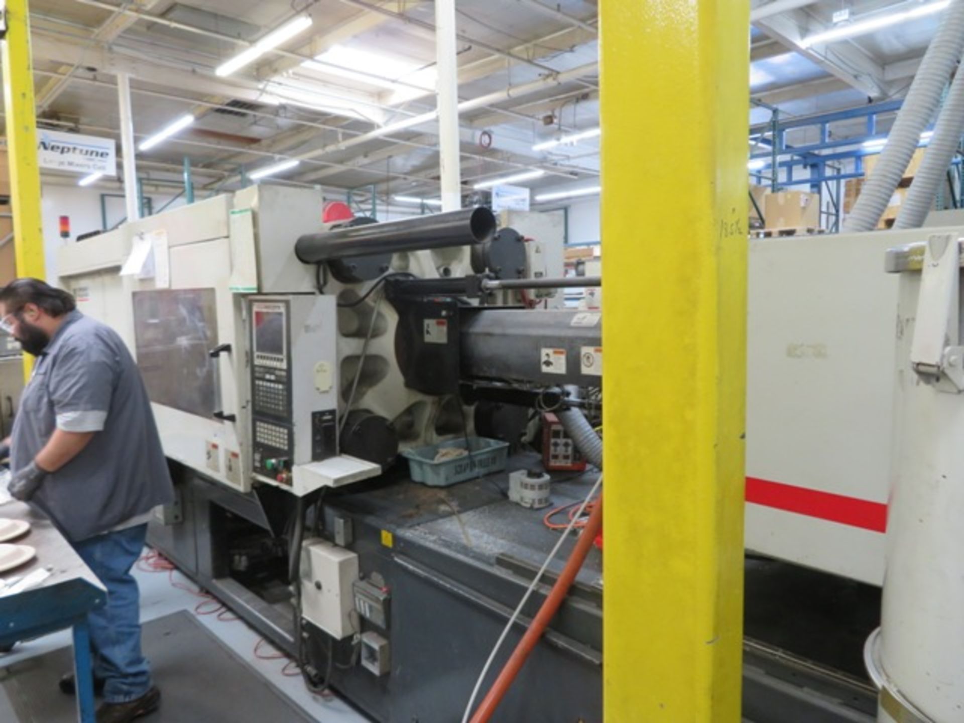 330 Ton 34 Oz. Cincinnati Powerline NT300 Electric Injection Molding Machine, Camac Xtreem NT, - Image 2 of 8