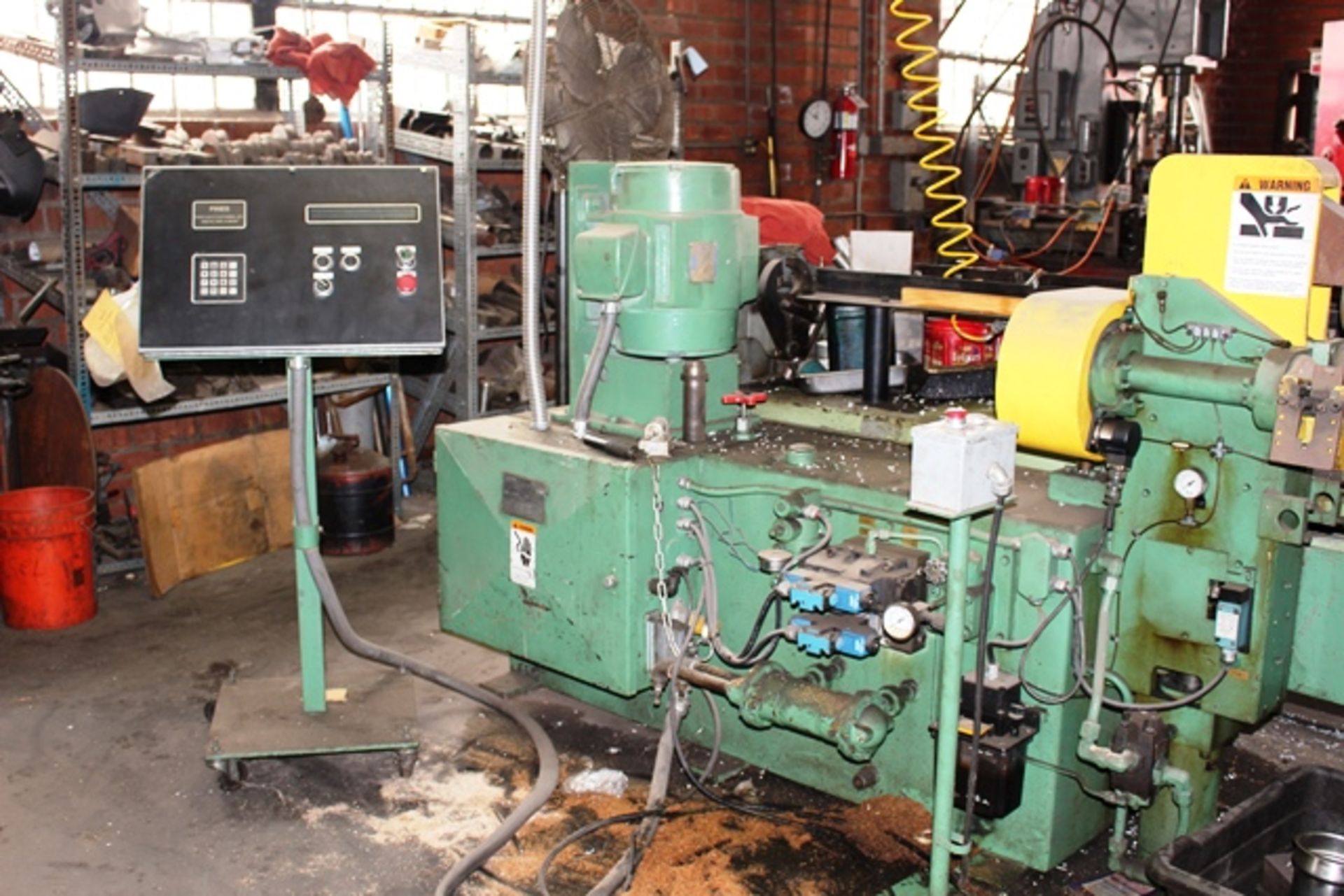 1-1/4" PINES 5T vertical bender, Dial-A-bend controls, 20 HP,1993