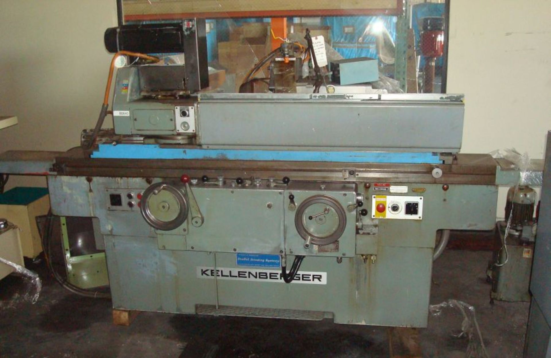 10"x40" Kellenberger 1000R cylindrical grinder, 18" x 2.4" x 8" Bore grinding wheel dimension, 1975