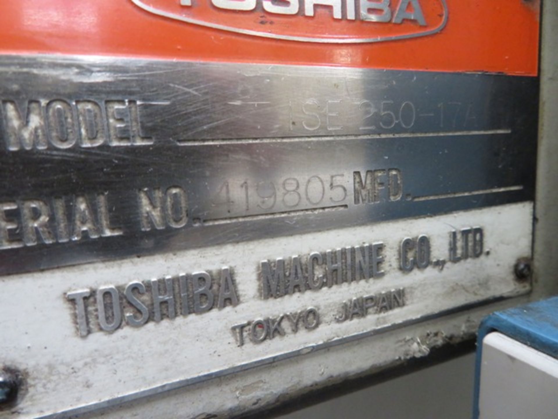 250 Ton 30 oz Toshiba ISE250-17A Injection Molding Machine, 1984, SN 419805 - Image 8 of 8