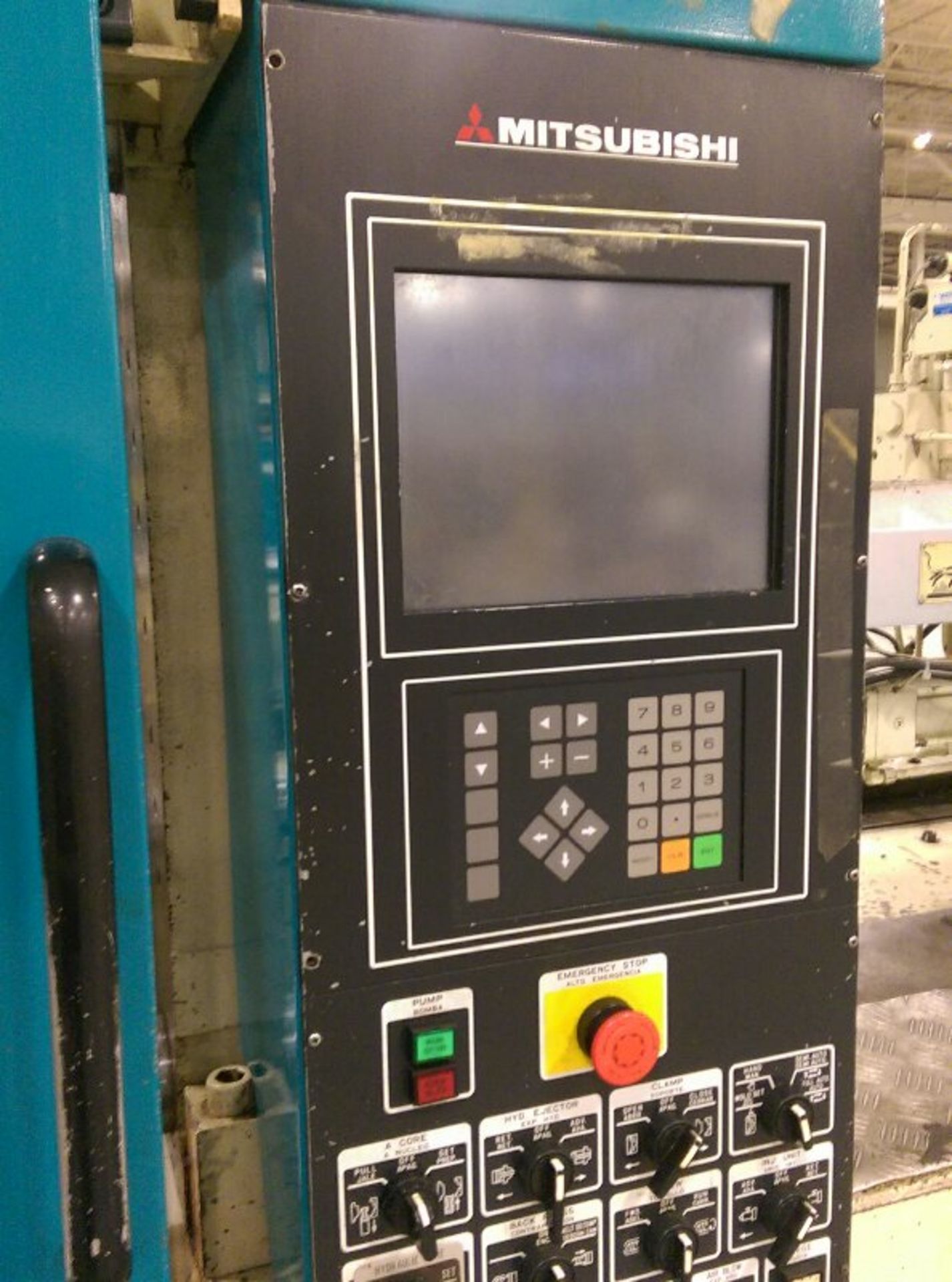 176 Ton 9.3 Oz.,Mitsubishi 180MSJ-10 200 Injection Molding Machine ,MAC VII control, core pull, - Image 11 of 12