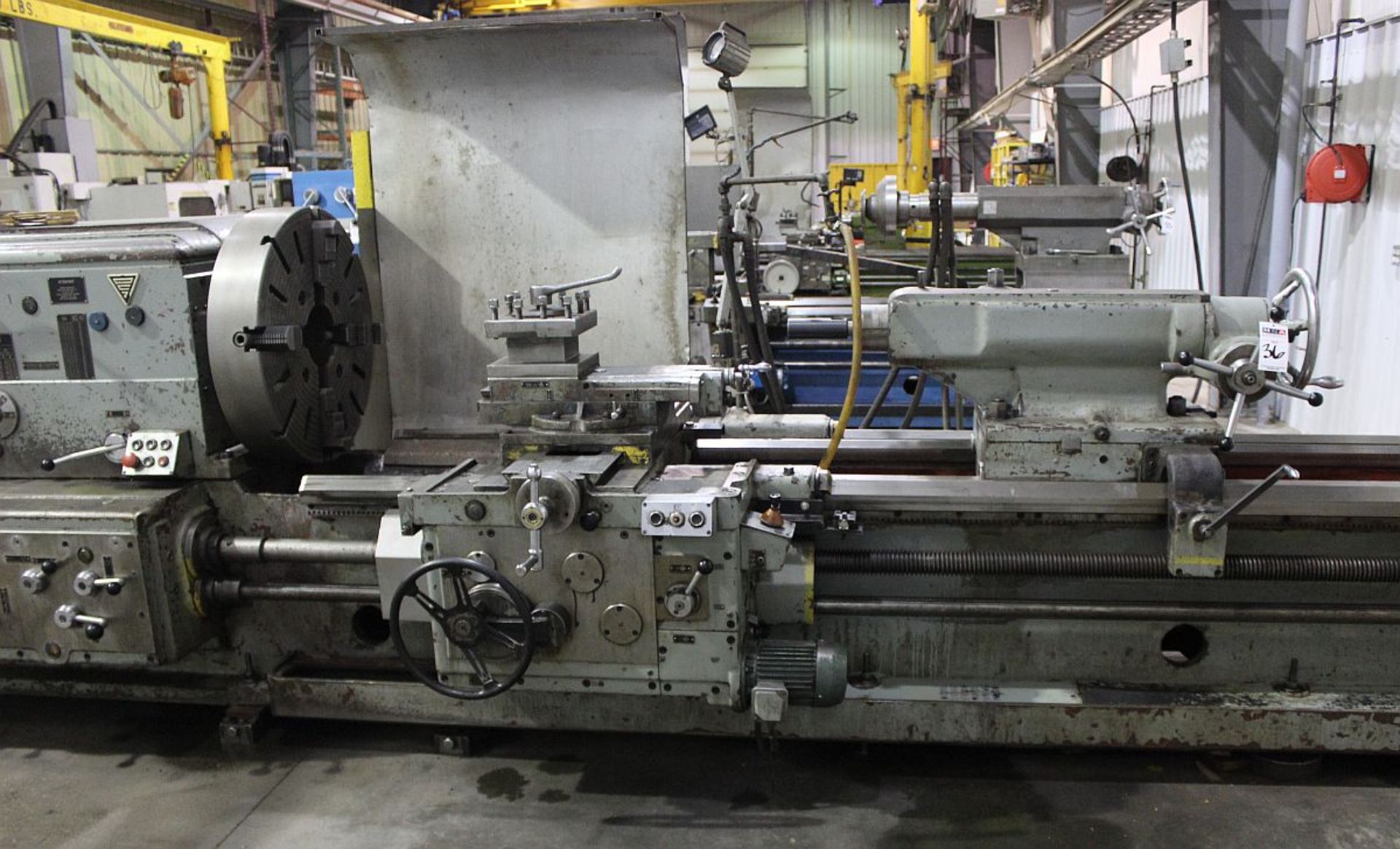 Stanko IA64 Engine Lathe, 31 1/2" x 110", 17" OCS, taper, I/M threading, s/n 393, new late 1960's - Bild 3 aus 6