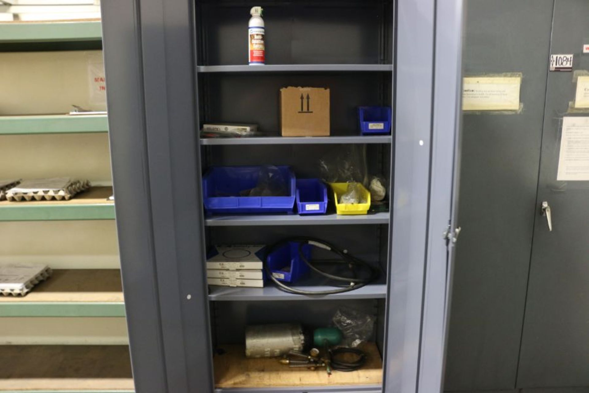 (2) 2 Door Cabinets with Content, Assorted Welding Wire and Supplies - Image 2 of 5