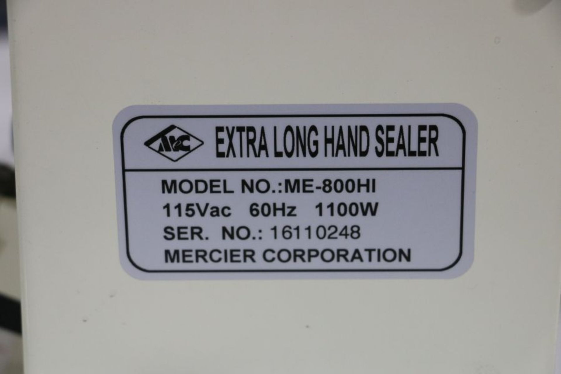 ME-800HI Extra Long Hand Sealer - Image 4 of 4