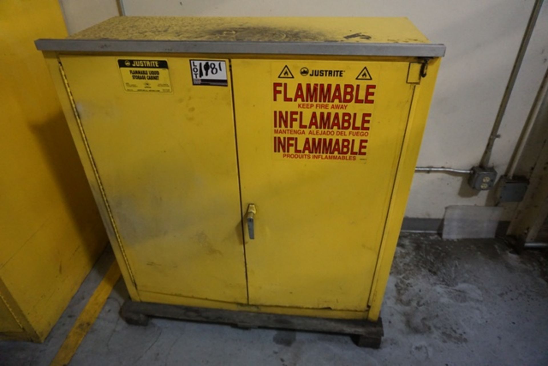 Justrite 30 Gal. Cap. Flammable Liquid Storage Cabinet