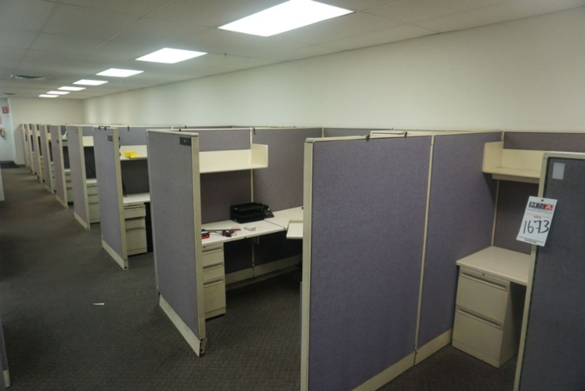 9 Work Station Office Cubicles - Image 4 of 4