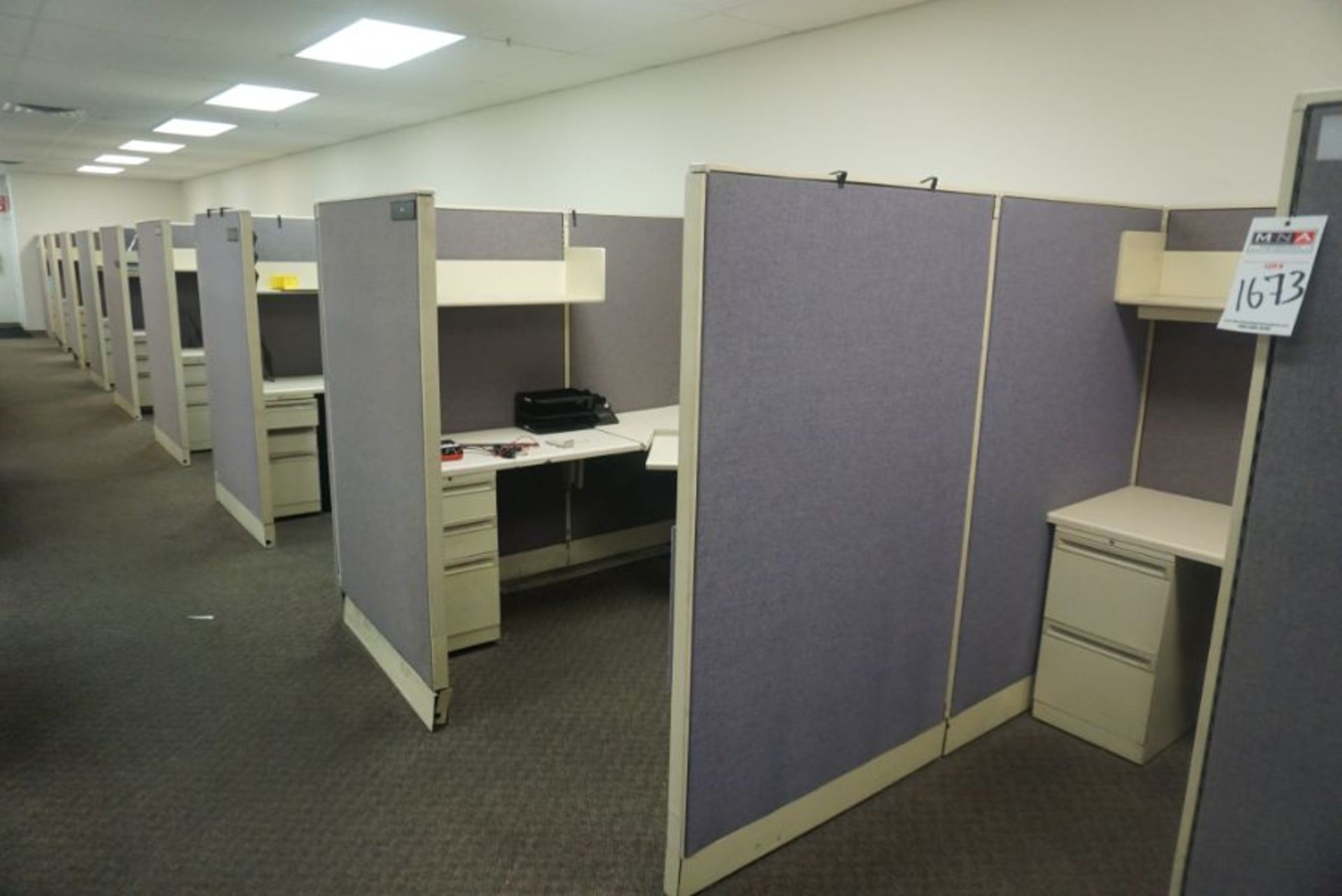 9 Work Station Office Cubicles - Image 3 of 4