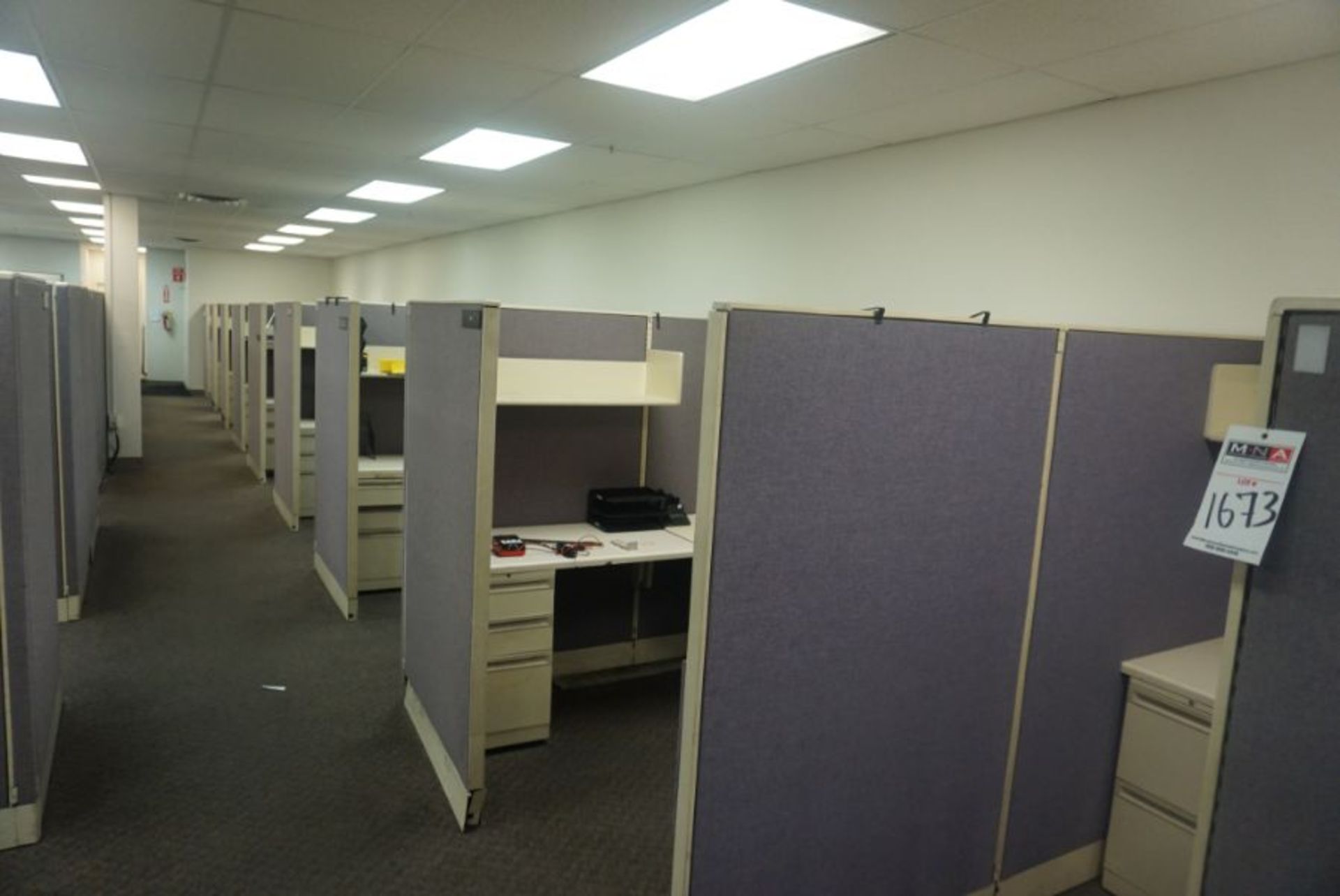 9 Work Station Office Cubicles - Image 2 of 4