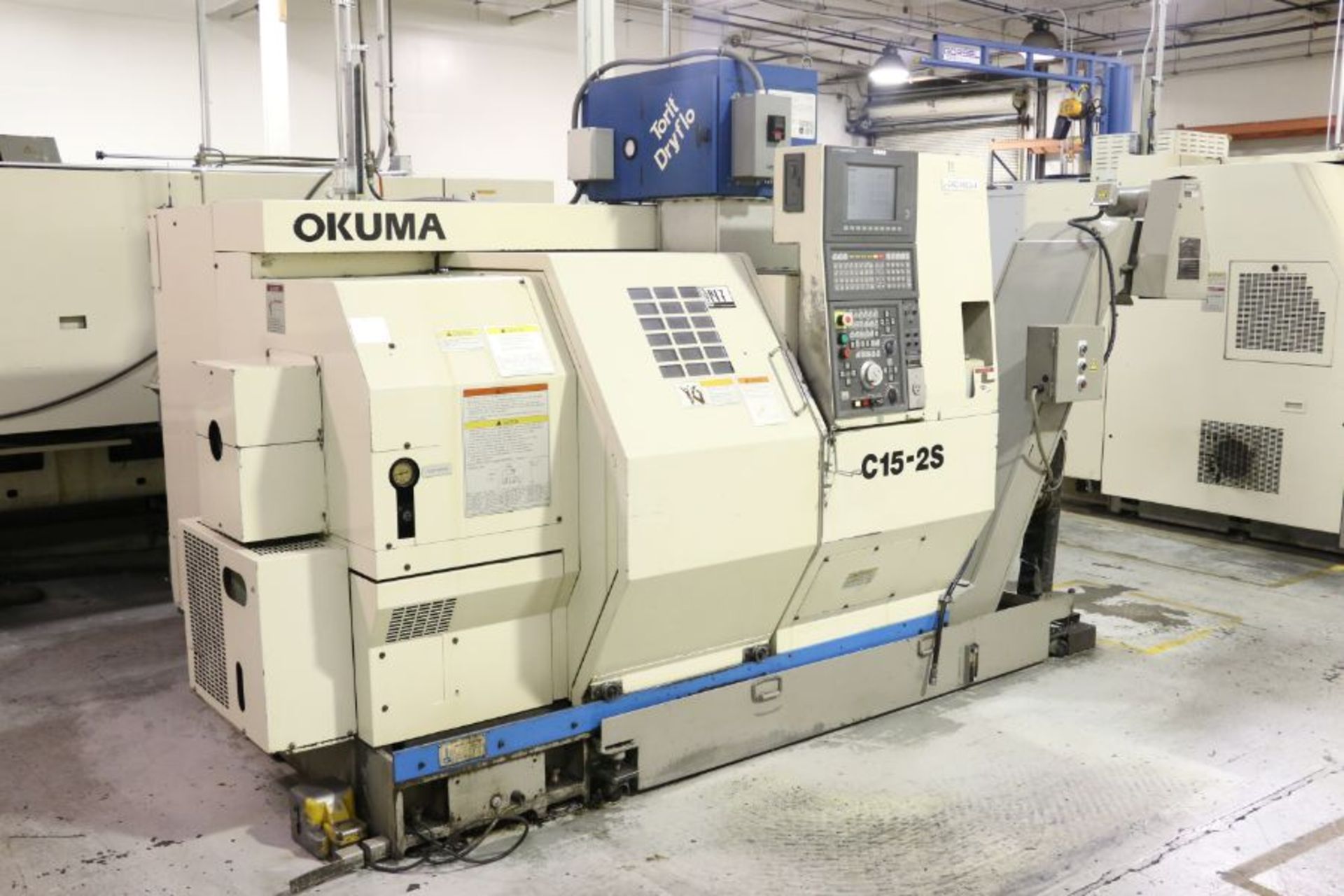 Okuma LCC15-25 4-Axis, OSP-7000L Control, 8 Position Upper & 8 Position Lower Turrets, 8" - Image 2 of 15