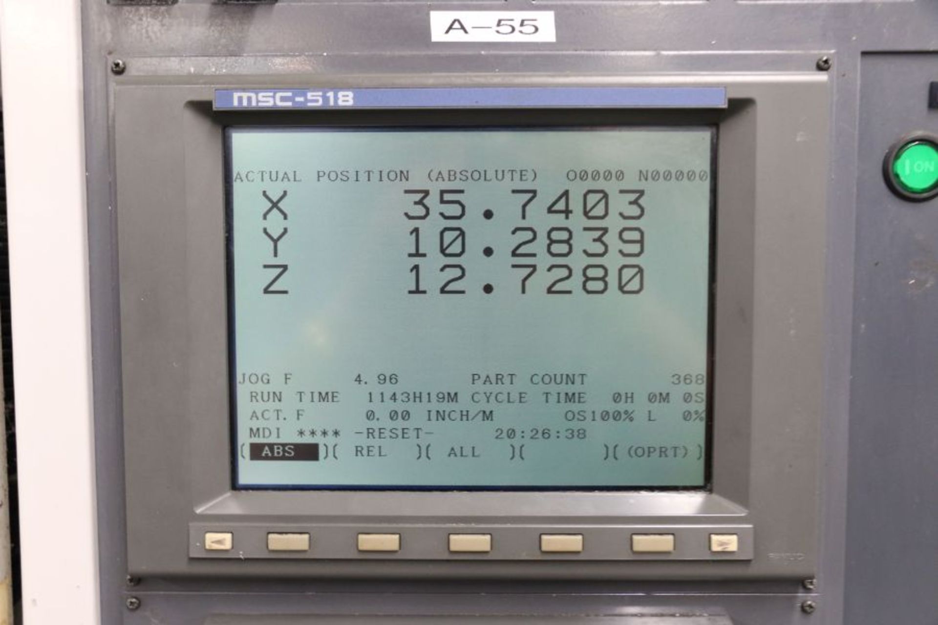 Mori-Seiki SV-500 /40, Fanuc MSC-518 Control, 40”x20”x20”, 20 ATC, s/n : 980, New 1997 - Image 11 of 12