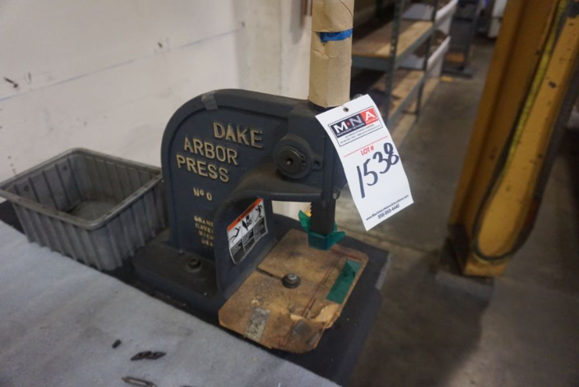 Dake Number 0 Arbor Press with Bench - Image 3 of 4