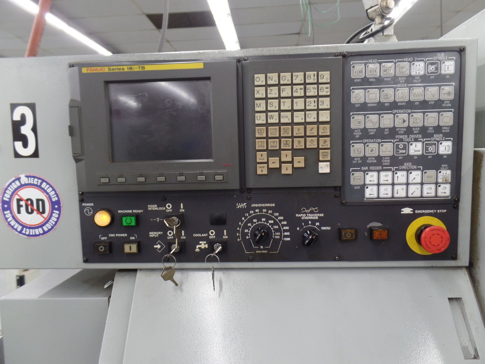 Star SB-16 CNC Swiss Type Automatic Lathe, Fanuc 18iTB Control, New 2004 - Image 5 of 8