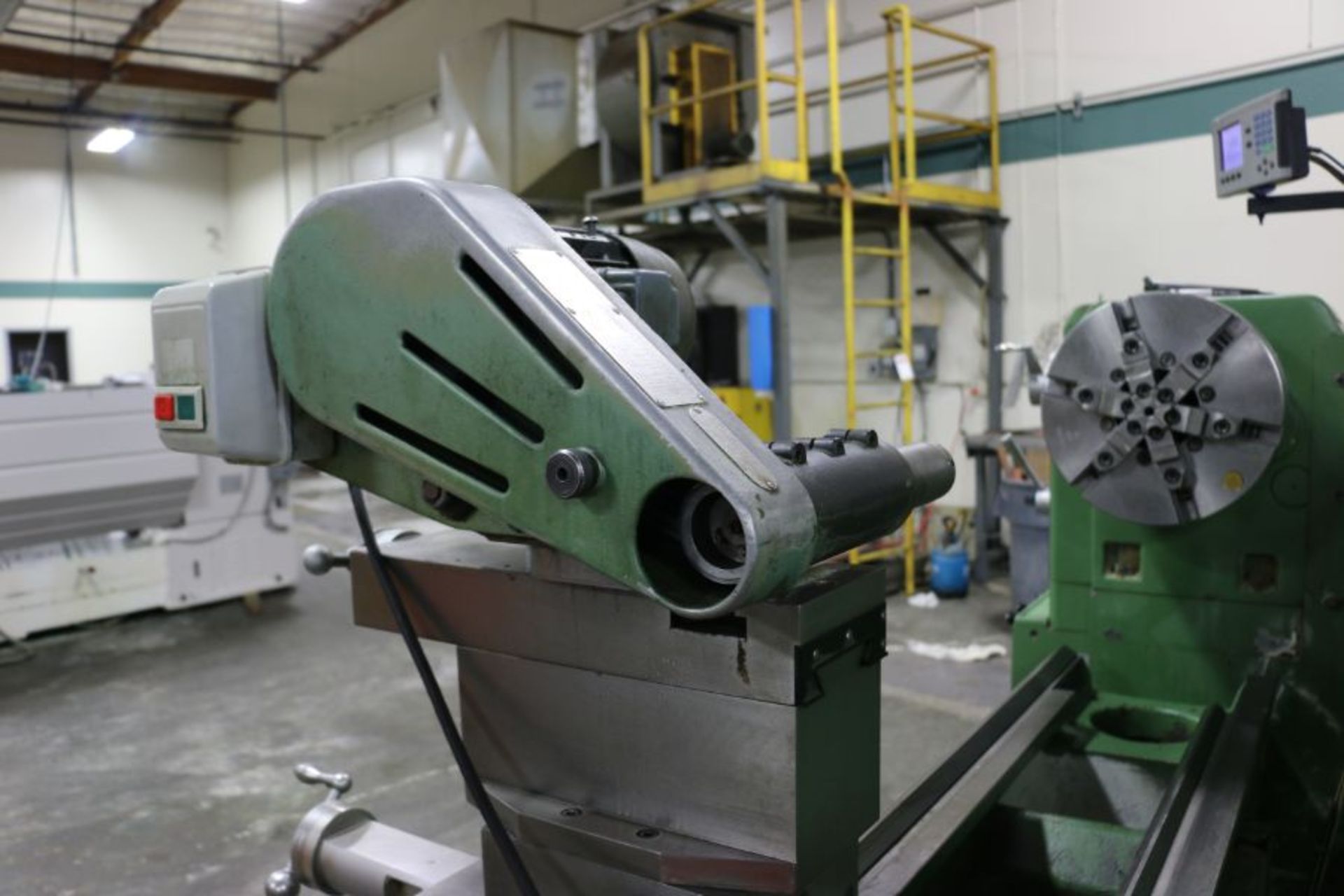 STEELE Lathe, 16" 6 Jaw Chuck, 4" Bore, Acu-Rite DRO, Duplex Grinder, s/n 71101, New 2008 - Image 6 of 10