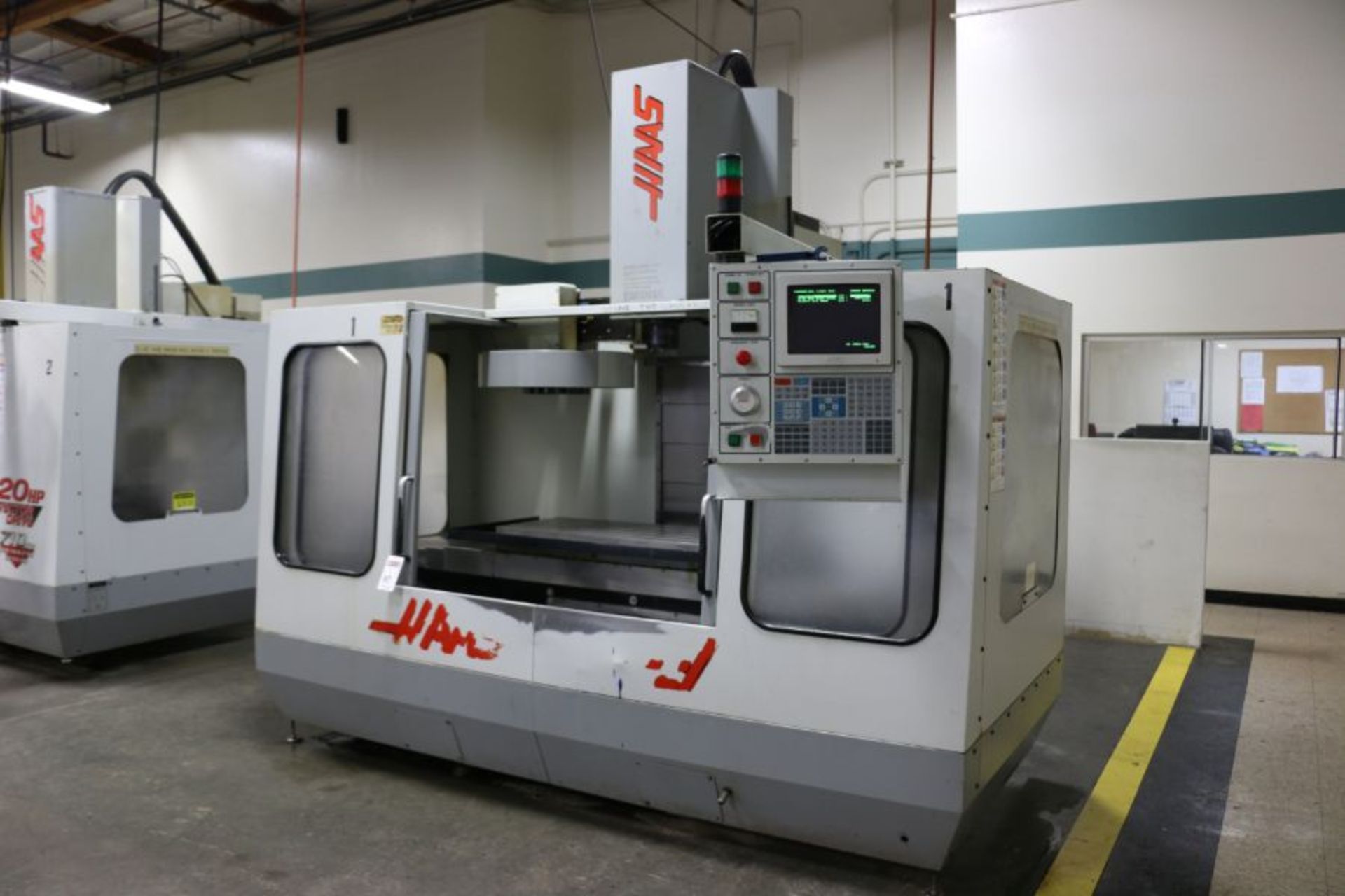 Haas VF-3, 40"x20"x20" Travels, 20 Position Tool Carousel, CT-40 Taper, s/n 4311, New 1995 - Image 5 of 11