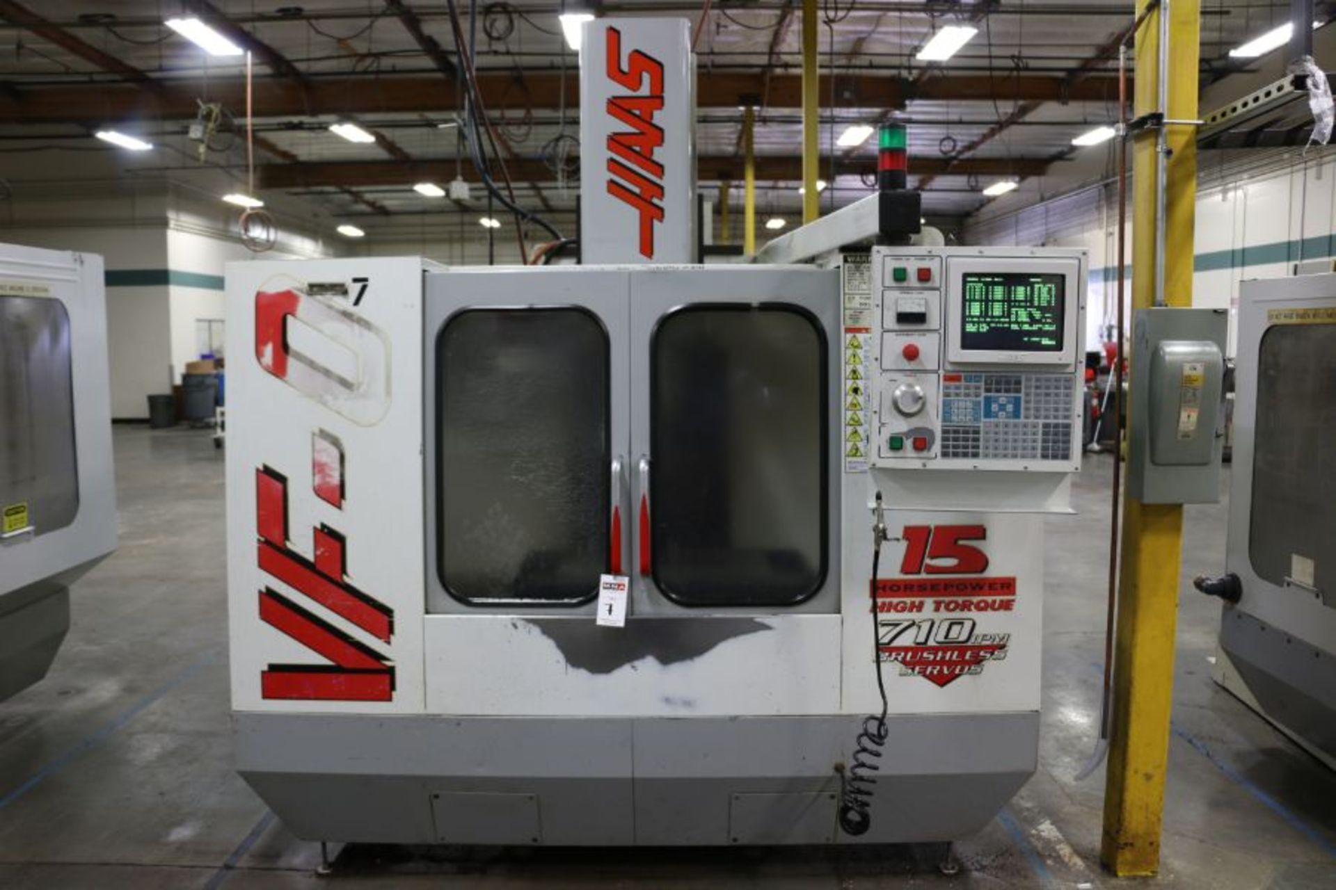 Haas VF-0, 20” x 16” x 20” Travels, 20 Position Tool Carousel, CT-40 Taper, s/n 11736, New 1997