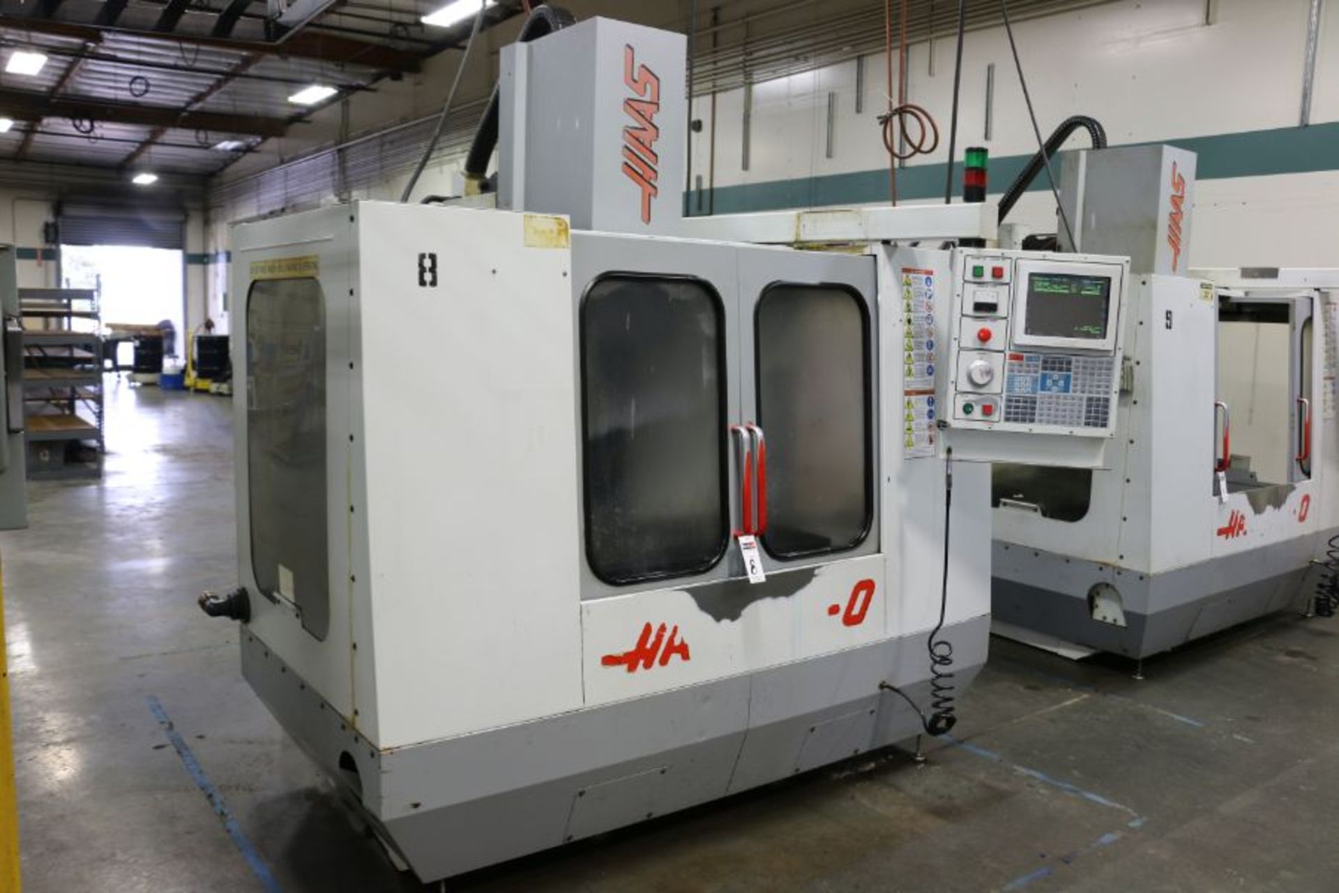 Haas VF-0, 20” x 16” x 20” Travels, 20 Position Tool Carousel, CT-40 Taper, s/n 4411, New 1995 - Image 2 of 11