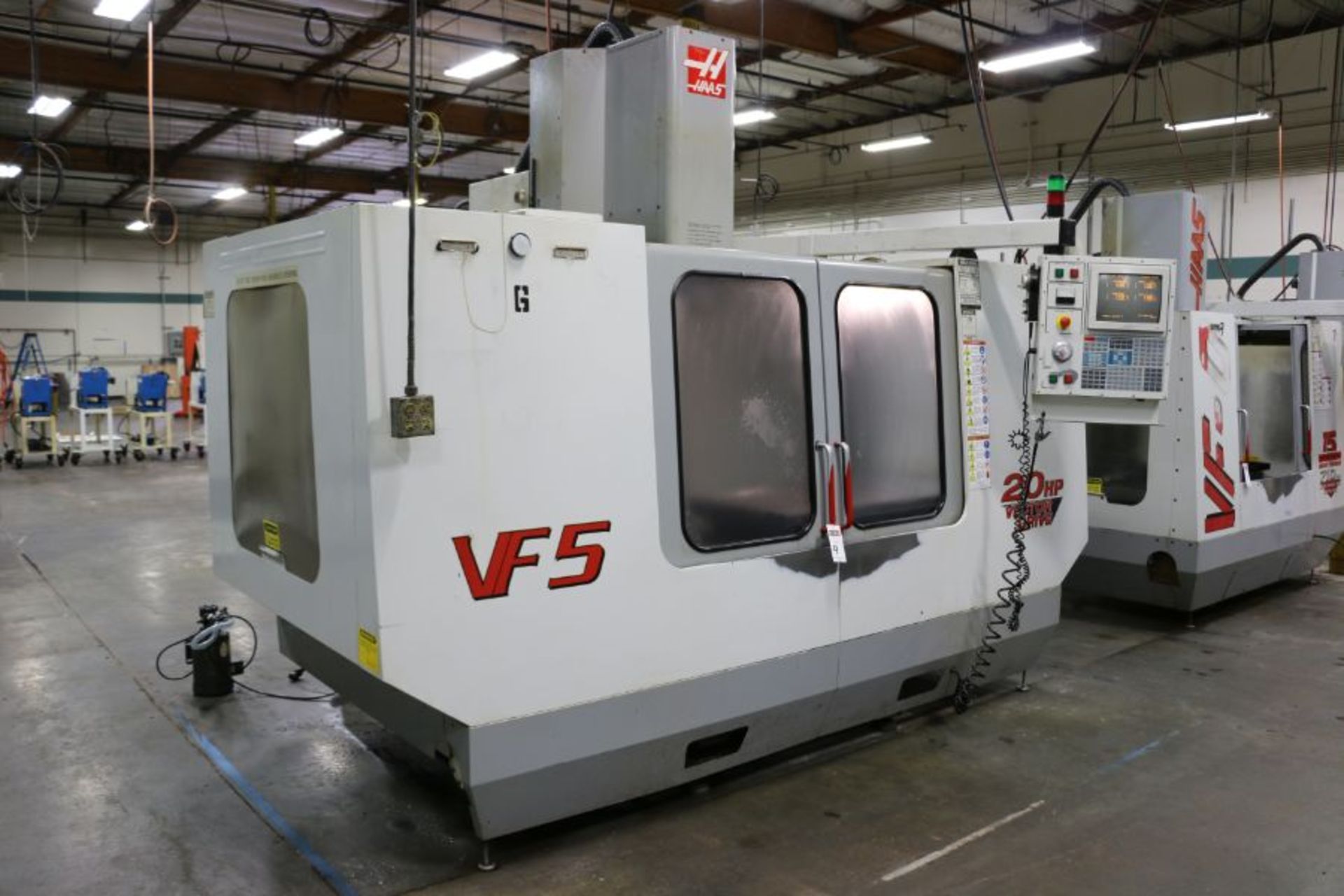 Haas VF-5, 50” x 26” x 25” Travels, 20 Position Tool Carousel, CT-40 Taper, s/n 19337, New 2000 - Image 2 of 13