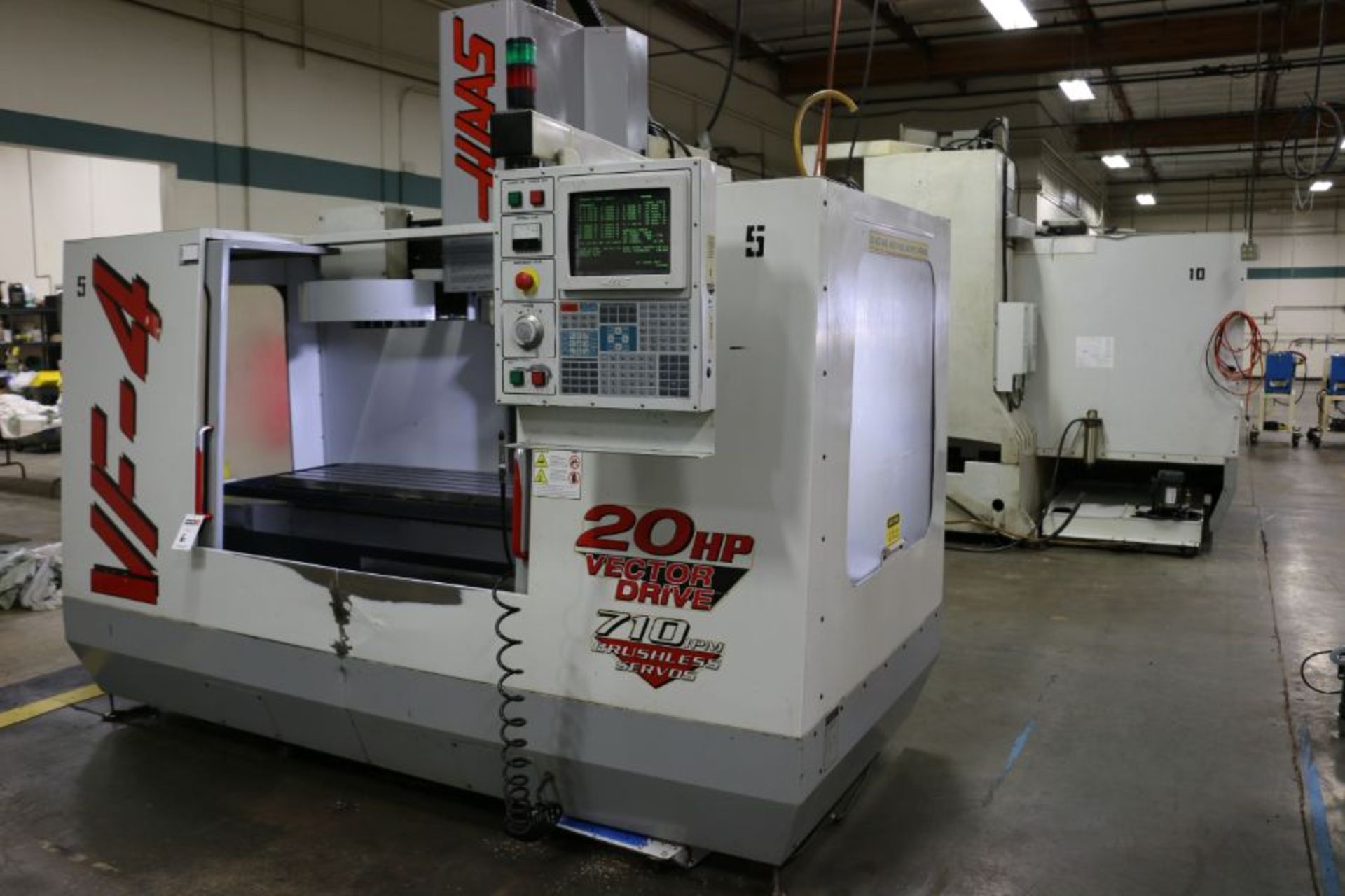 Haas VF-4, 50” x 20” x 25” Travels, 20 Position Tool Carousel, CTS, CT-40 Taper, s/n 14261, New 1998 - Image 6 of 12