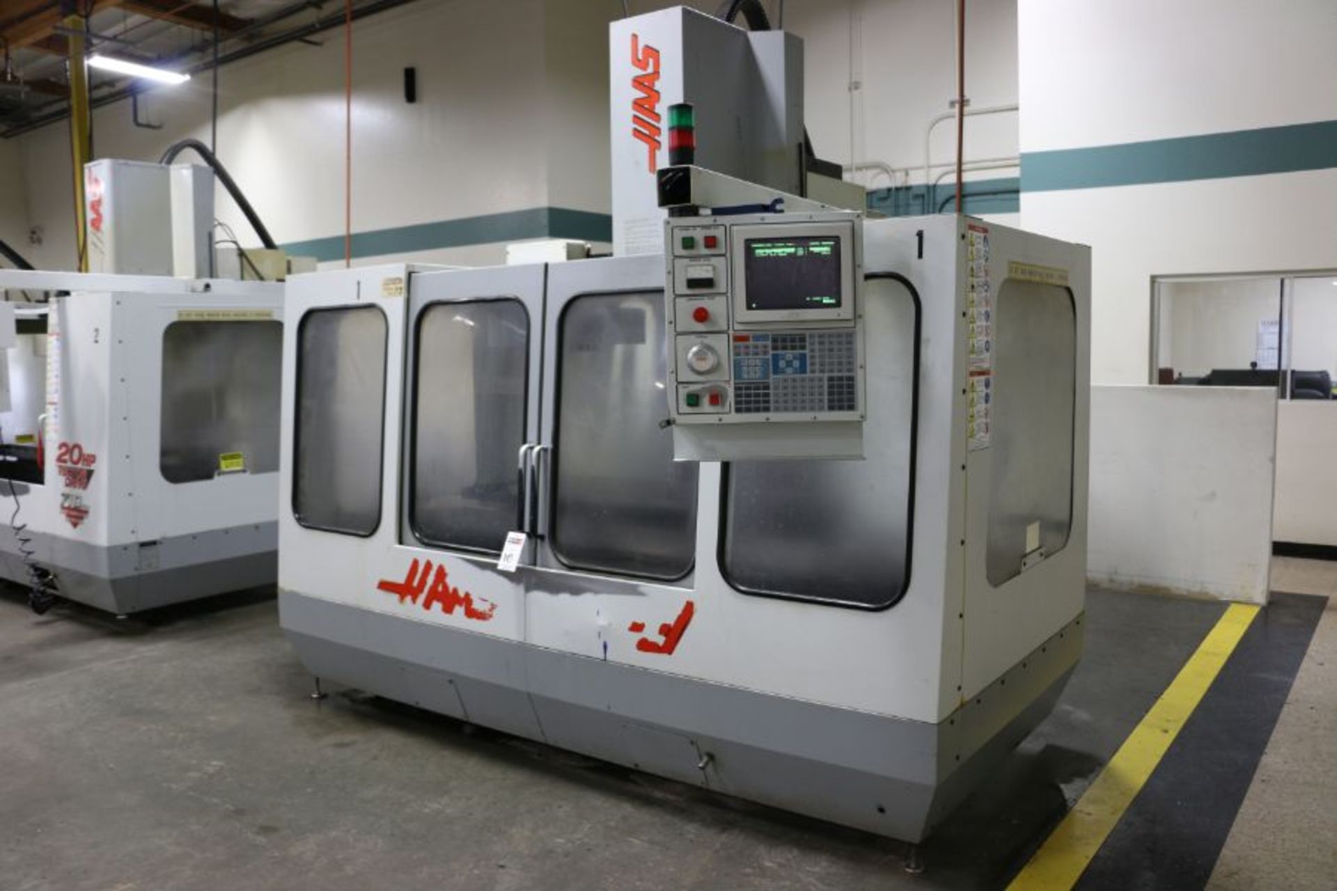 Haas VF-3, 40"x20"x20" Travels, 20 Position Tool Carousel, CT-40 Taper, s/n 4311, New 1995 - Image 3 of 11