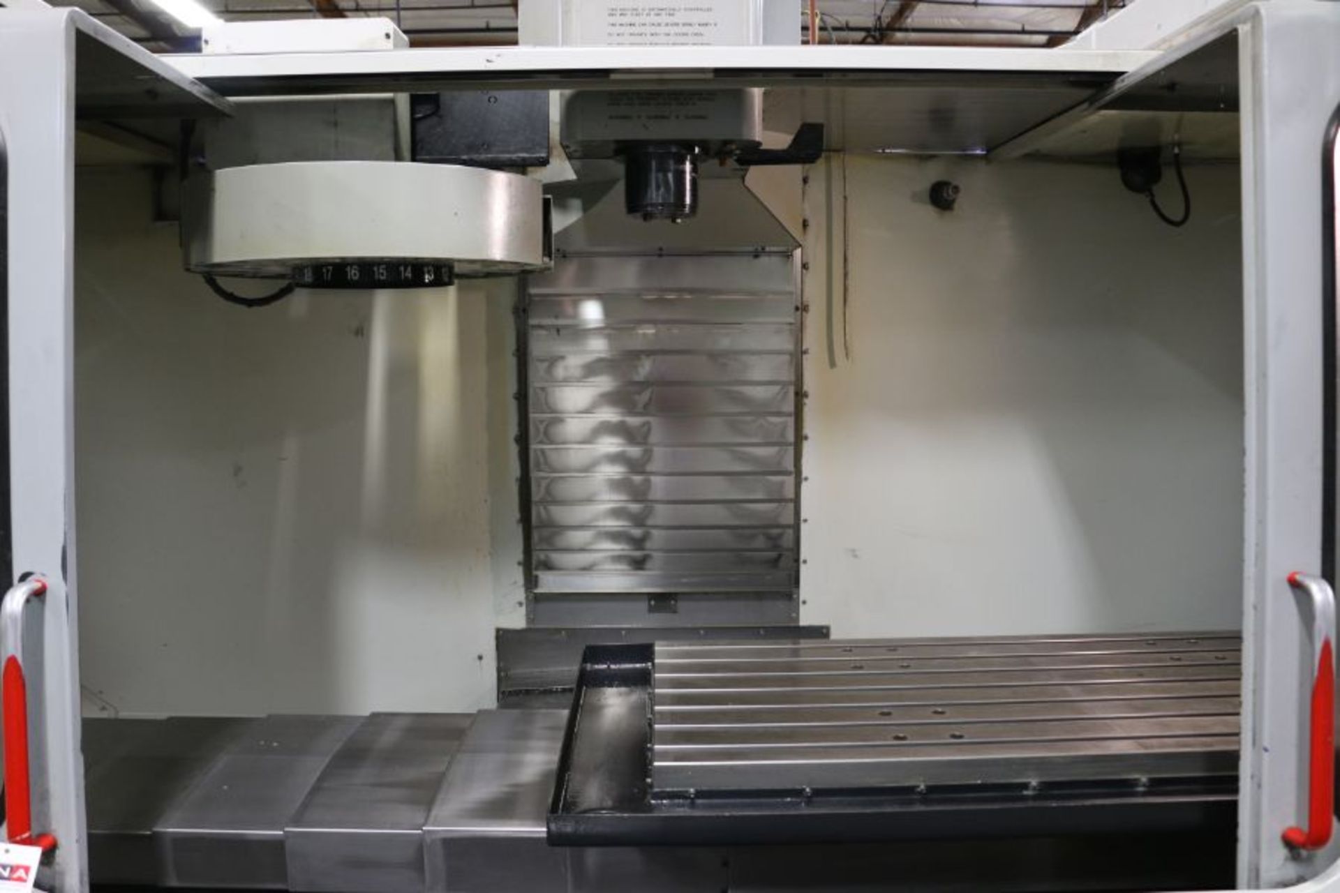 Haas VF-5, 50” x 26” x 25” Travels, 20 Position Tool Carousel, CT-40 Taper, s/n 19337, New 2000 - Image 7 of 13