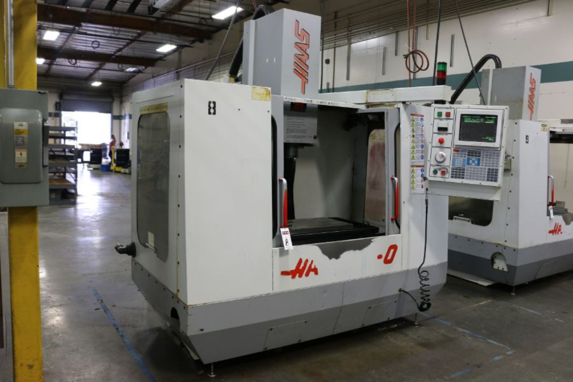 Haas VF-0, 20” x 16” x 20” Travels, 20 Position Tool Carousel, CT-40 Taper, s/n 4411, New 1995 - Image 5 of 11