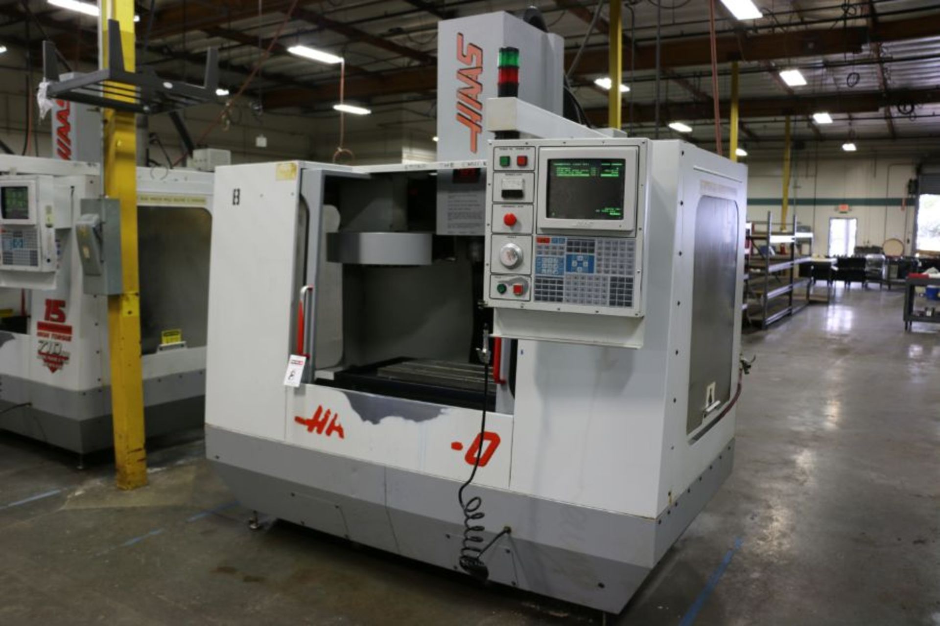 Haas VF-0, 20” x 16” x 20” Travels, 20 Position Tool Carousel, CT-40 Taper, s/n 4411, New 1995 - Image 6 of 11