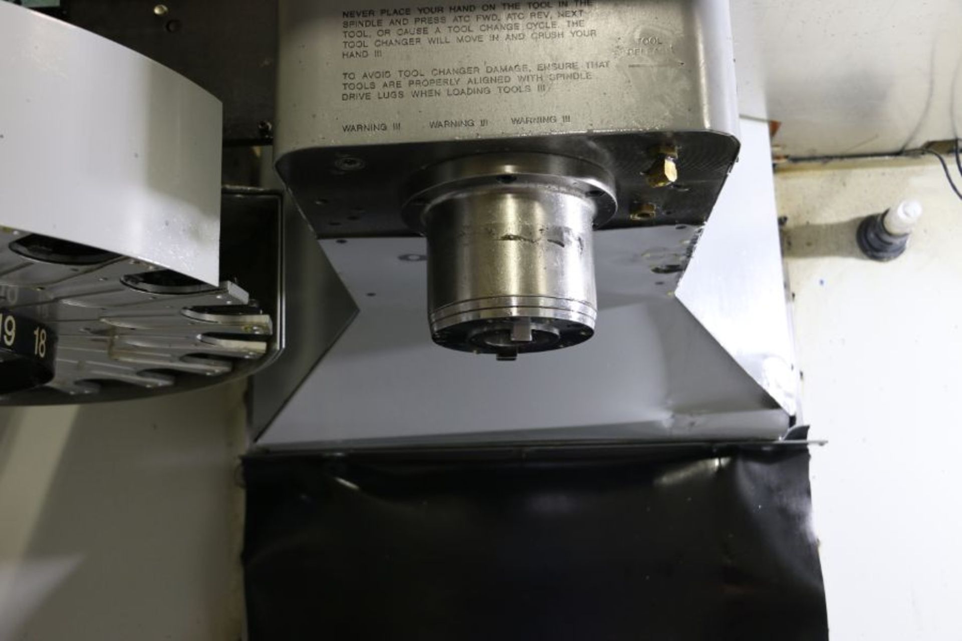 Haas VF-4, 50” x 20” x 25” Travels, 20 Position Tool Carousel, CTS, CT-40 Taper, s/n 14261, New 1998 - Image 9 of 12