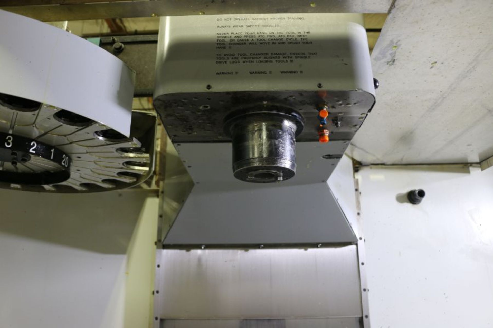 Haas VF-6, 64” x 32” x 30” Travels, 20 Position Tool Carousel, CTS, CT-40 Taper, s/n 12997, New 1998 - Image 9 of 12