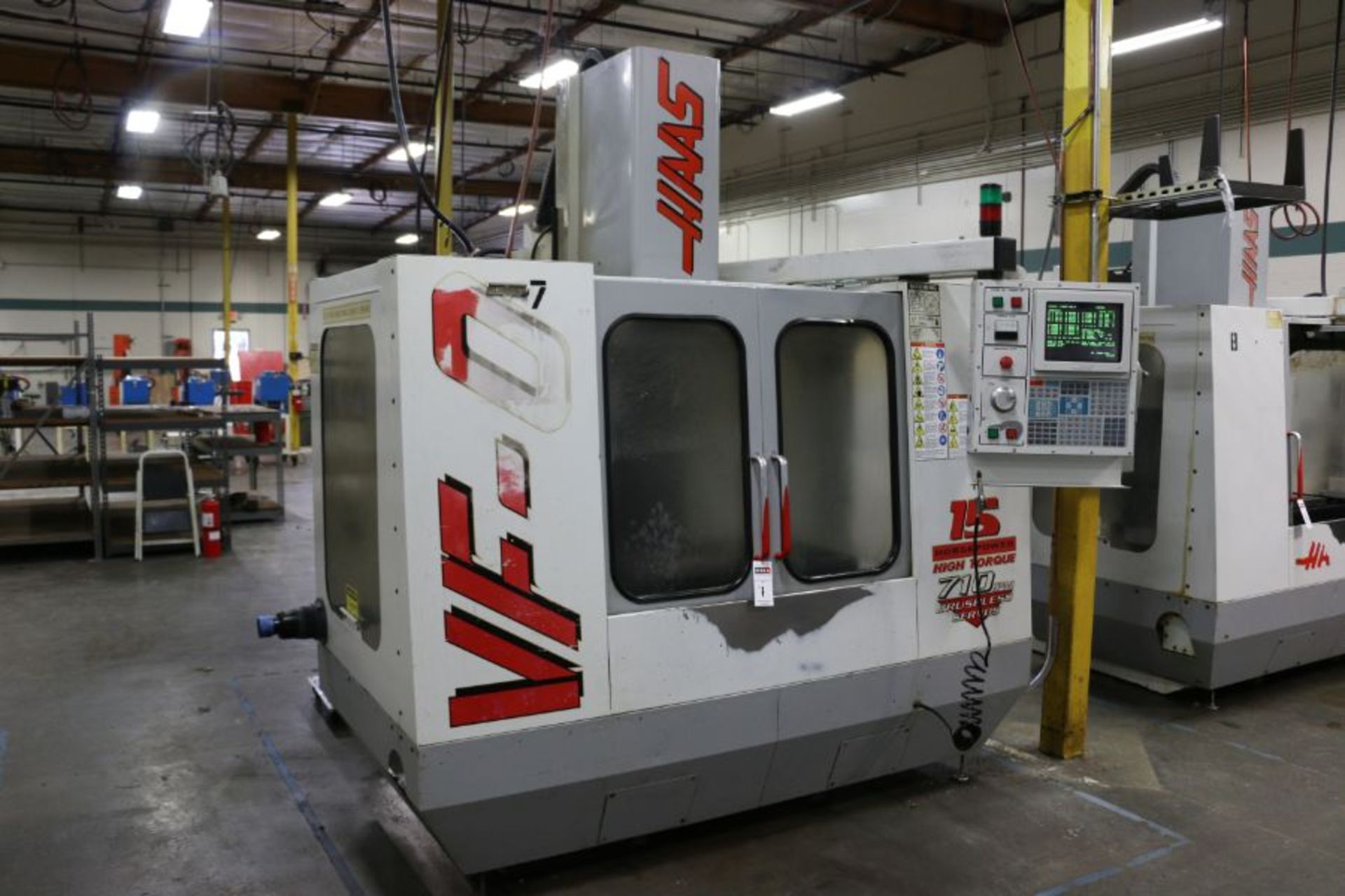 Haas VF-0, 20” x 16” x 20” Travels, 20 Position Tool Carousel, CT-40 Taper, s/n 11736, New 1997 - Image 2 of 12