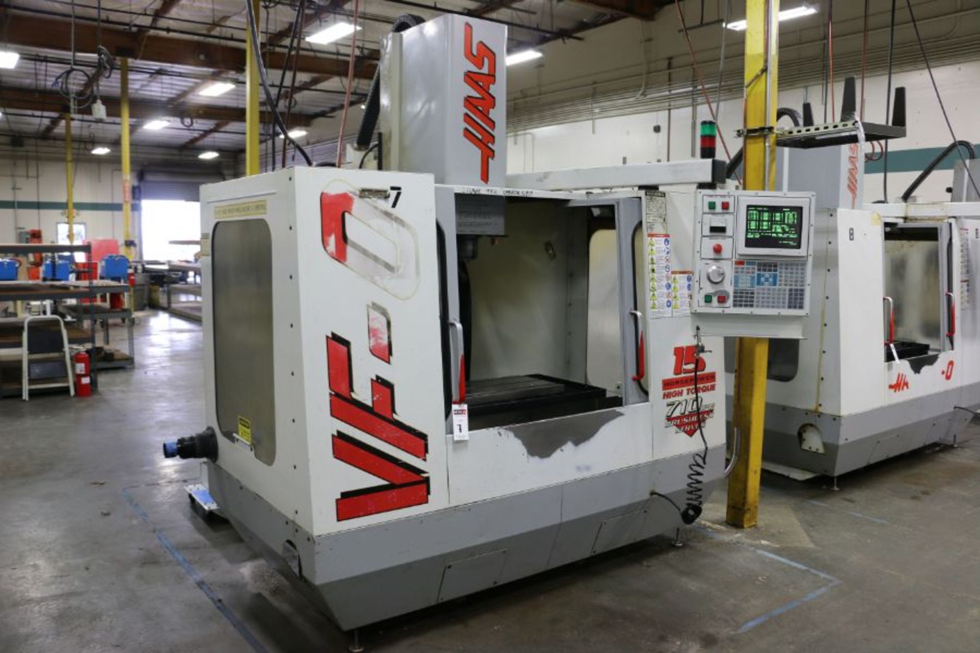 Haas VF-0, 20” x 16” x 20” Travels, 20 Position Tool Carousel, CT-40 Taper, s/n 11736, New 1997 - Image 5 of 12