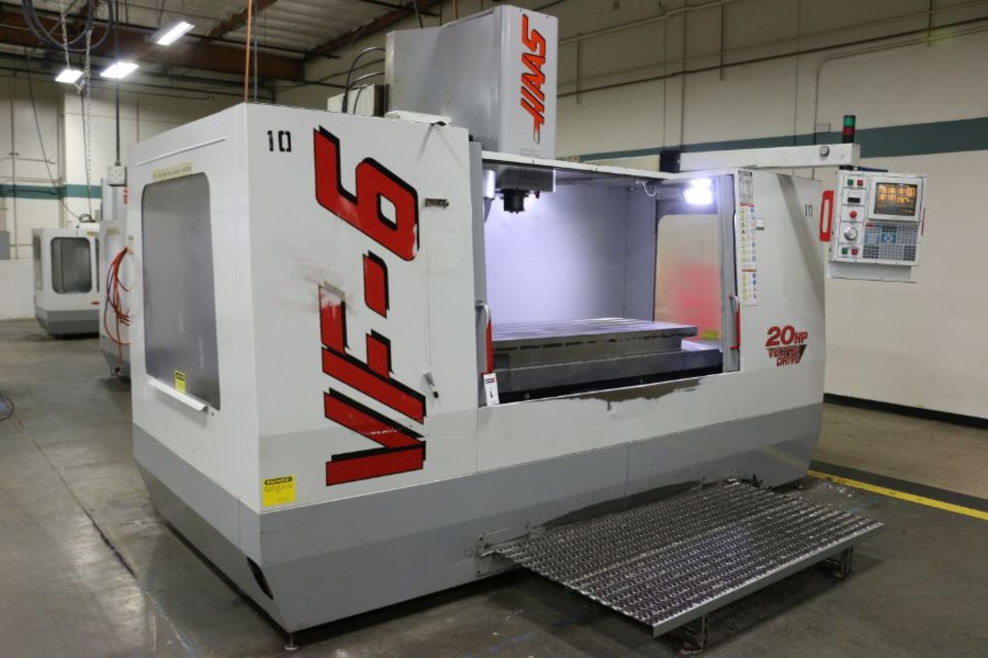 Haas VF-6, 64” x 32” x 30” Travels, 20 Position Tool Carousel, CTS, CT-40 Taper, s/n 12997, New 1998 - Image 6 of 12