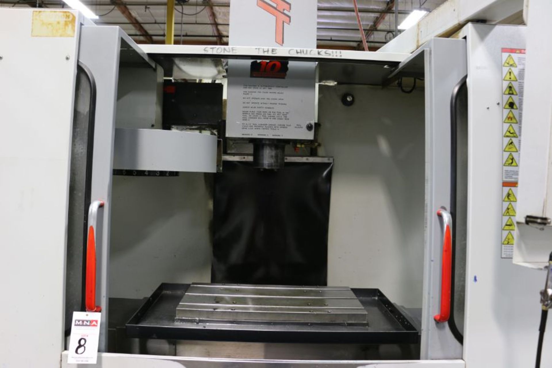 Haas VF-0, 20” x 16” x 20” Travels, 20 Position Tool Carousel, CT-40 Taper, s/n 4411, New 1995 - Image 7 of 11