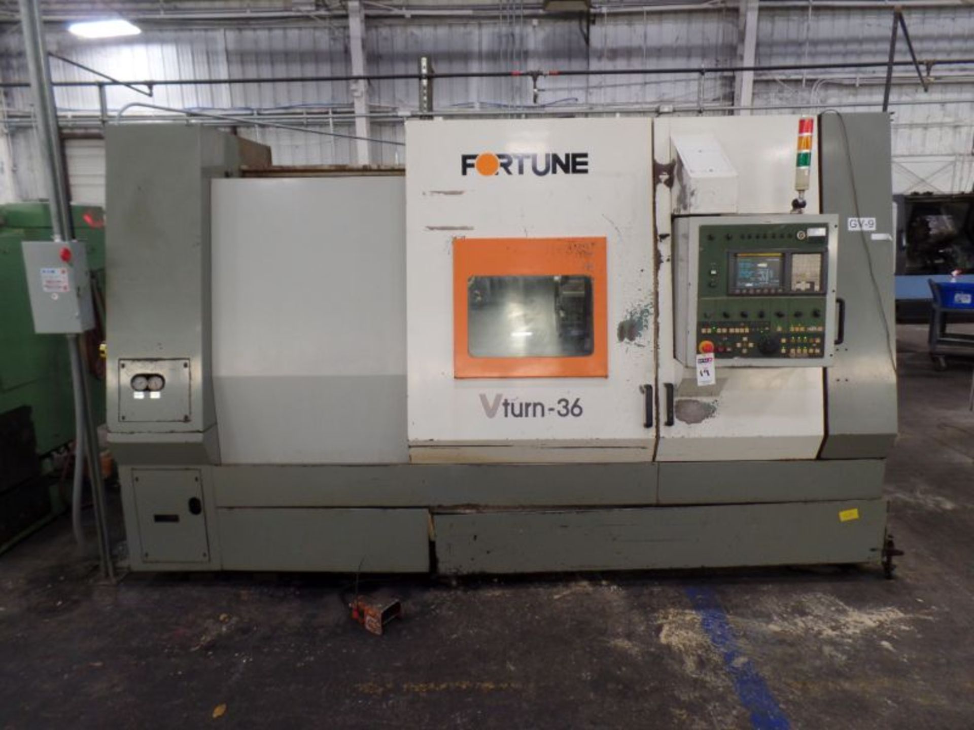 Fortune Vturn-36, Fanuc 0i-T Ctrl, 25.6” SW, 21.7” Max. Turn Dia. x 51” Centers, 4.1” Spindle Bore,