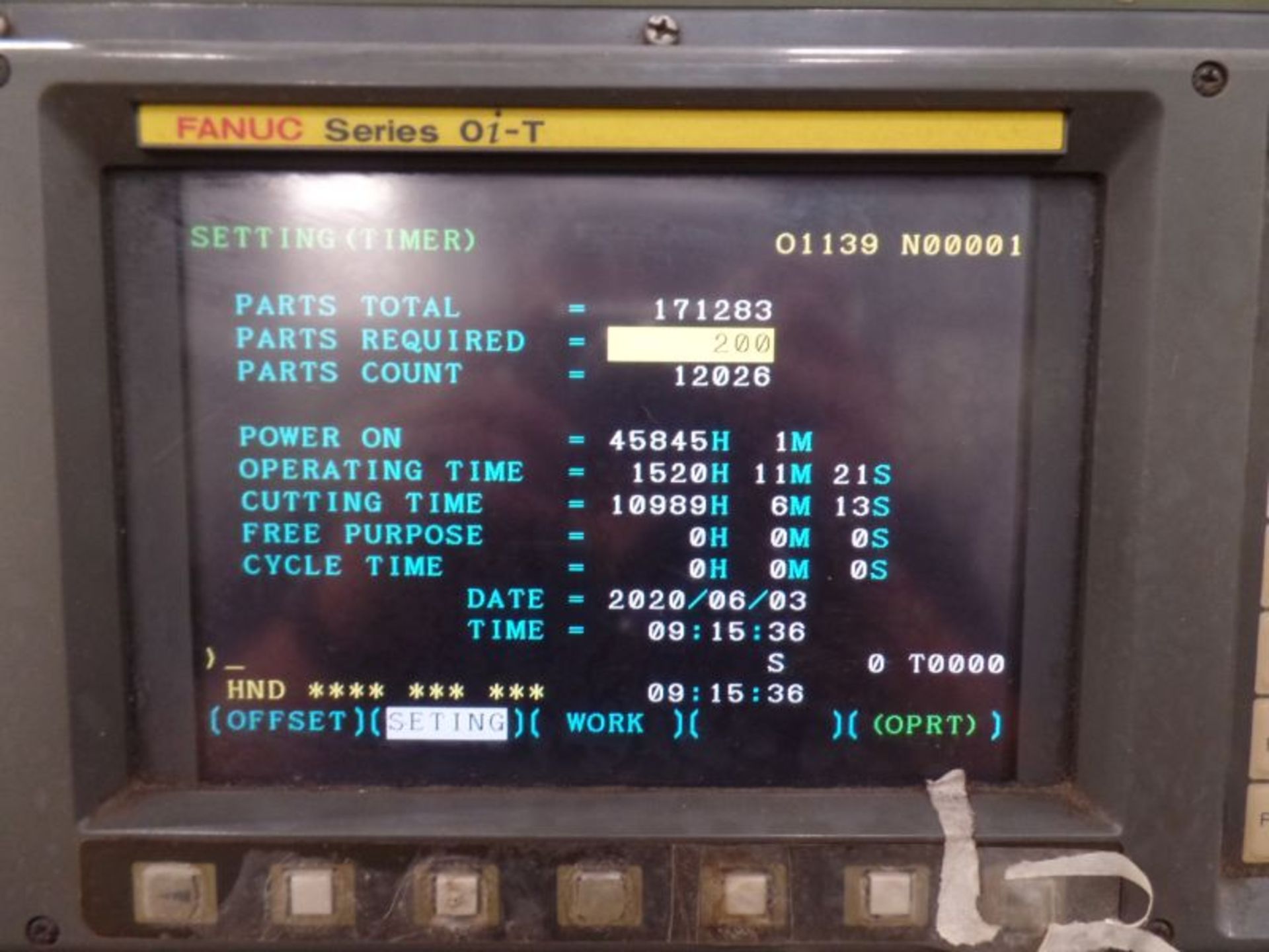 Fortune Vturn-36, Fanuc 0i-T, 25.6” SW, 21.7” Max. Turn Dia. x 51” Centers, 4.1” Spindle Bore, - Image 10 of 11