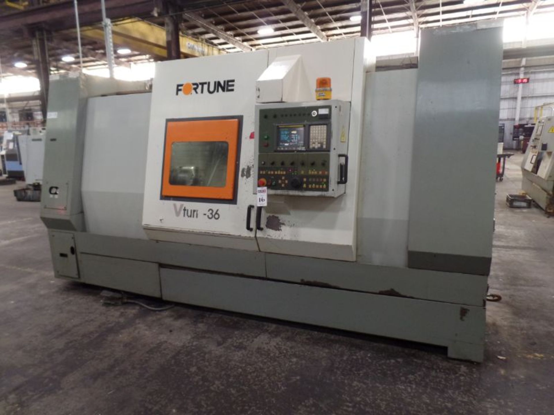 Fortune Vturn-36, Fanuc 0i-T, 25.6” SW, 21.7” Max. Turn Dia. x 51” Centers, 4.1” Spindle Bore,