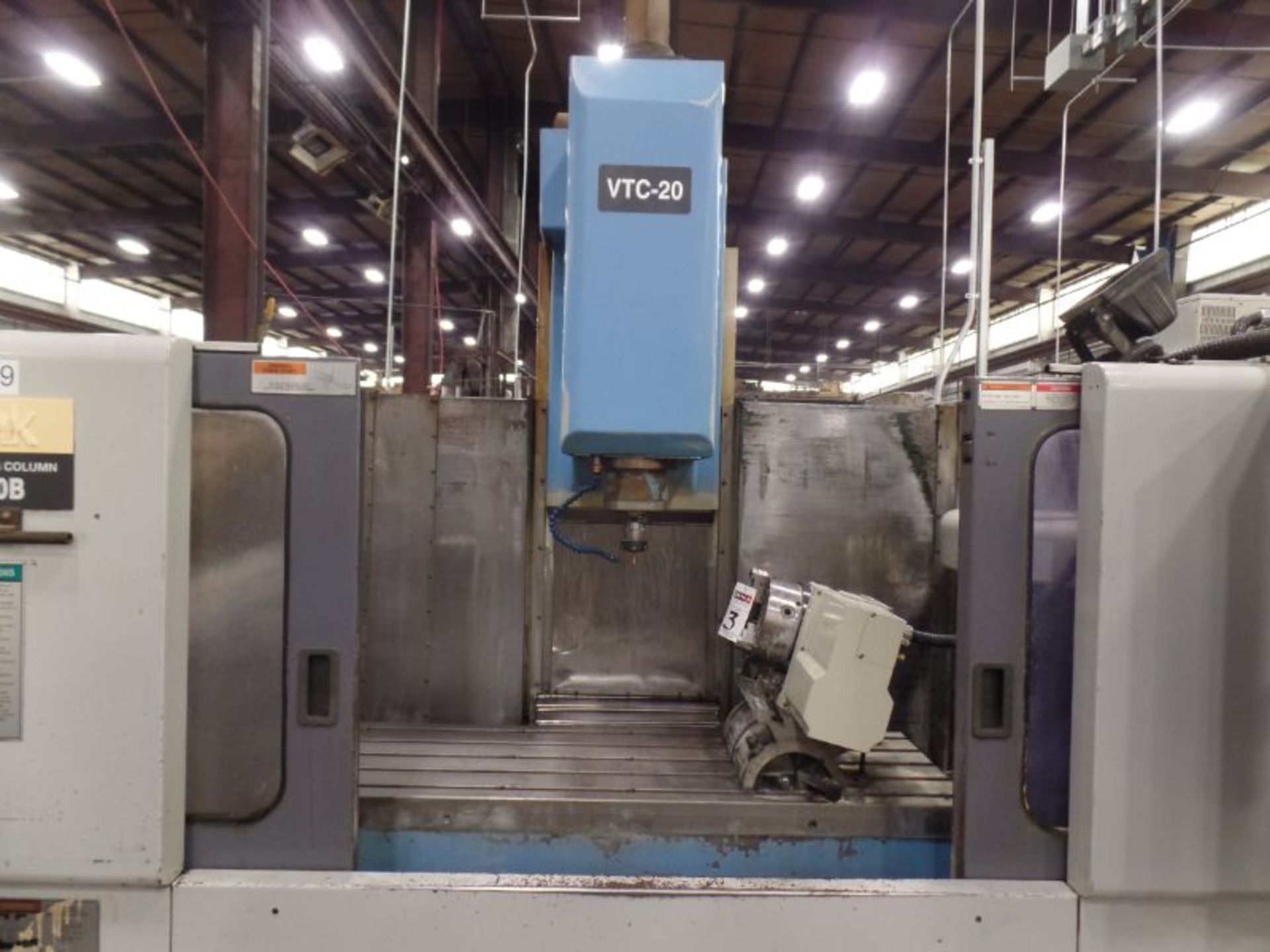 Mazak VTC20B, M-Plus Ctrl, 44”x 20”x 20” Travels, CT40, New1998 *Rotary Table Sold Separate* - Image 5 of 9