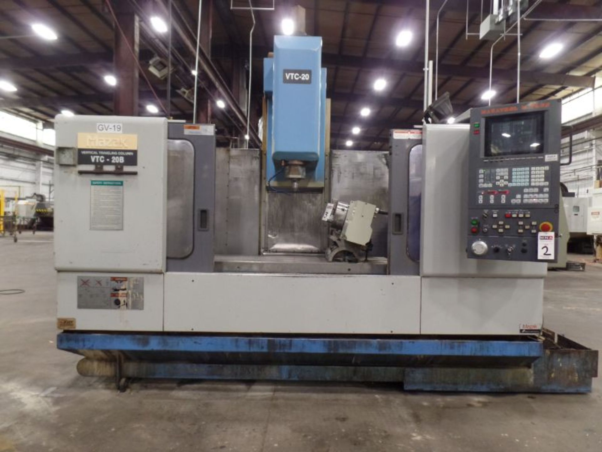 Mazak VTC20B, M-Plus Ctrl, 44”x 20”x 20” Travels, CT40, New1998 *Rotary Table Sold Separate* - Image 4 of 9