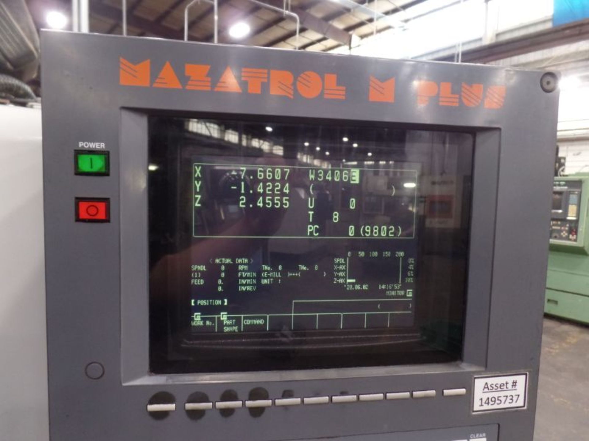 Mazak VTC20B, M-Plus Ctrl, 44”x 20”x 20” Travels, CT40, New1998 *Rotary Table Sold Separate* - Image 9 of 9