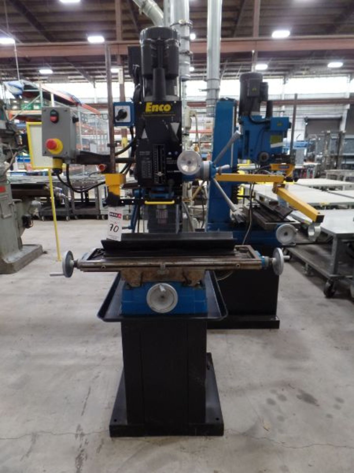Enco 405-0593 20" Square Column Geared Head Mill, 9" x 31" Table, s/n 24041805038, New 2018