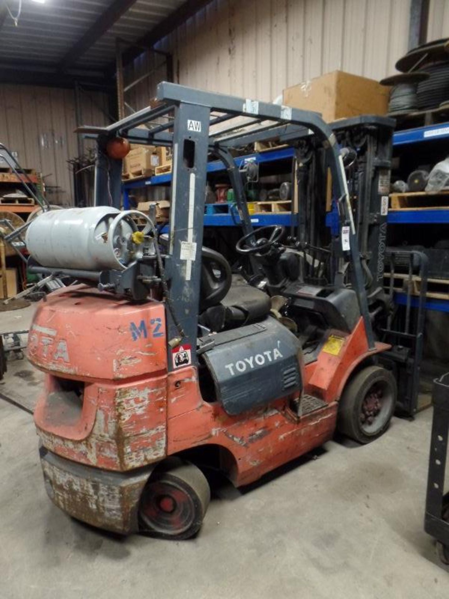 Toyota 7FGCU25 4,500lbs Cap. Forklift, s/n 90736 *Needs Repair* - Image 5 of 6