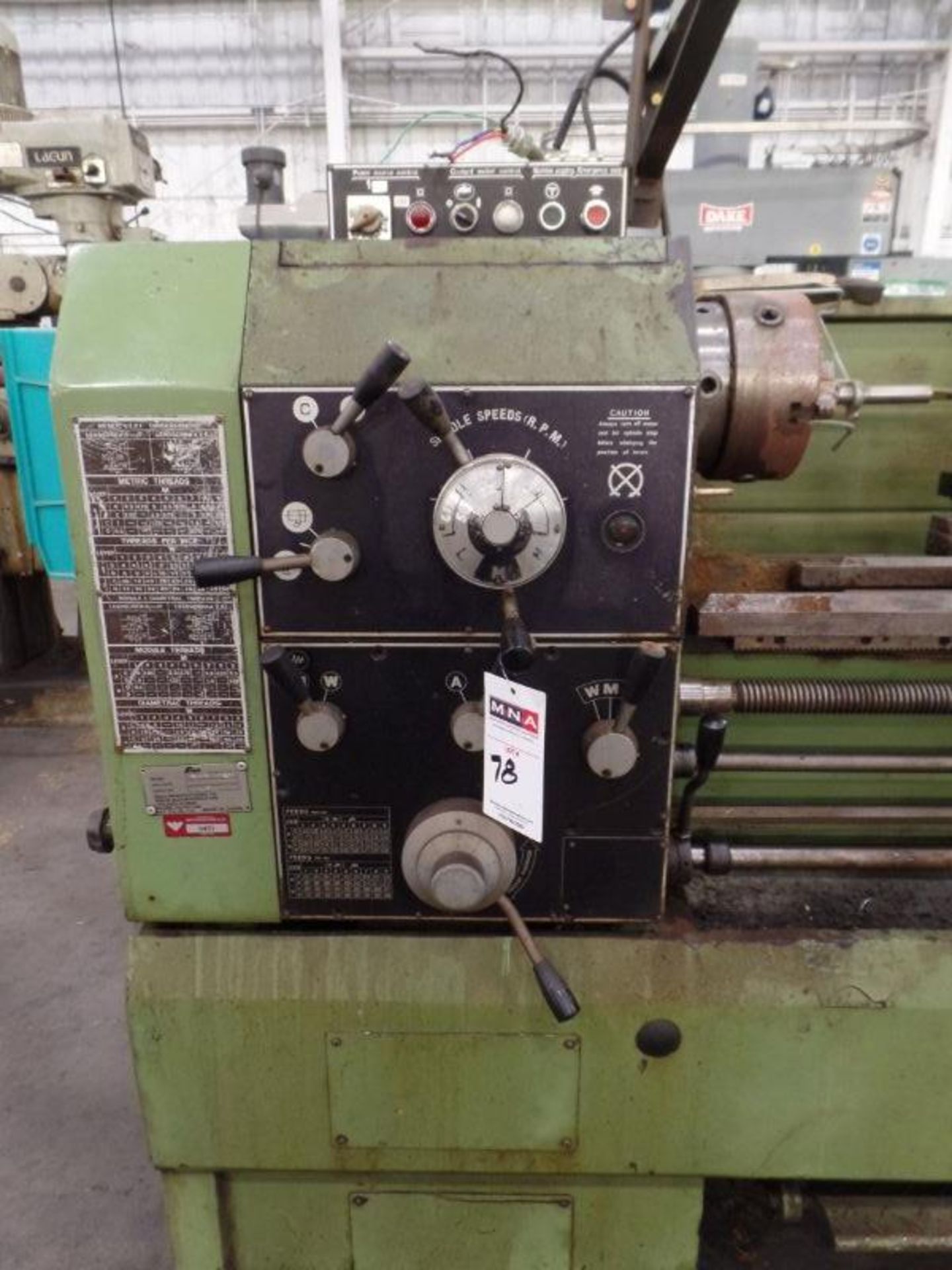 Enco 1111760 Manual Lathe, 8" Chuck, 56" Between Centers, s/n 104 - Image 8 of 10