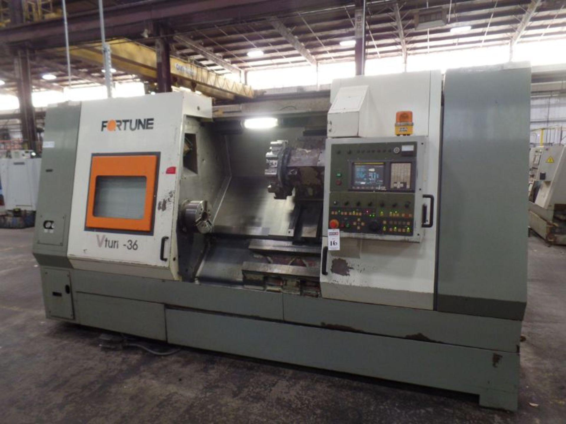 Fortune Vturn-36, Fanuc 0i-T, 25.6” SW, 21.7” Max. Turn Dia. x 51” Centers, 4.1” Spindle Bore, - Image 4 of 11