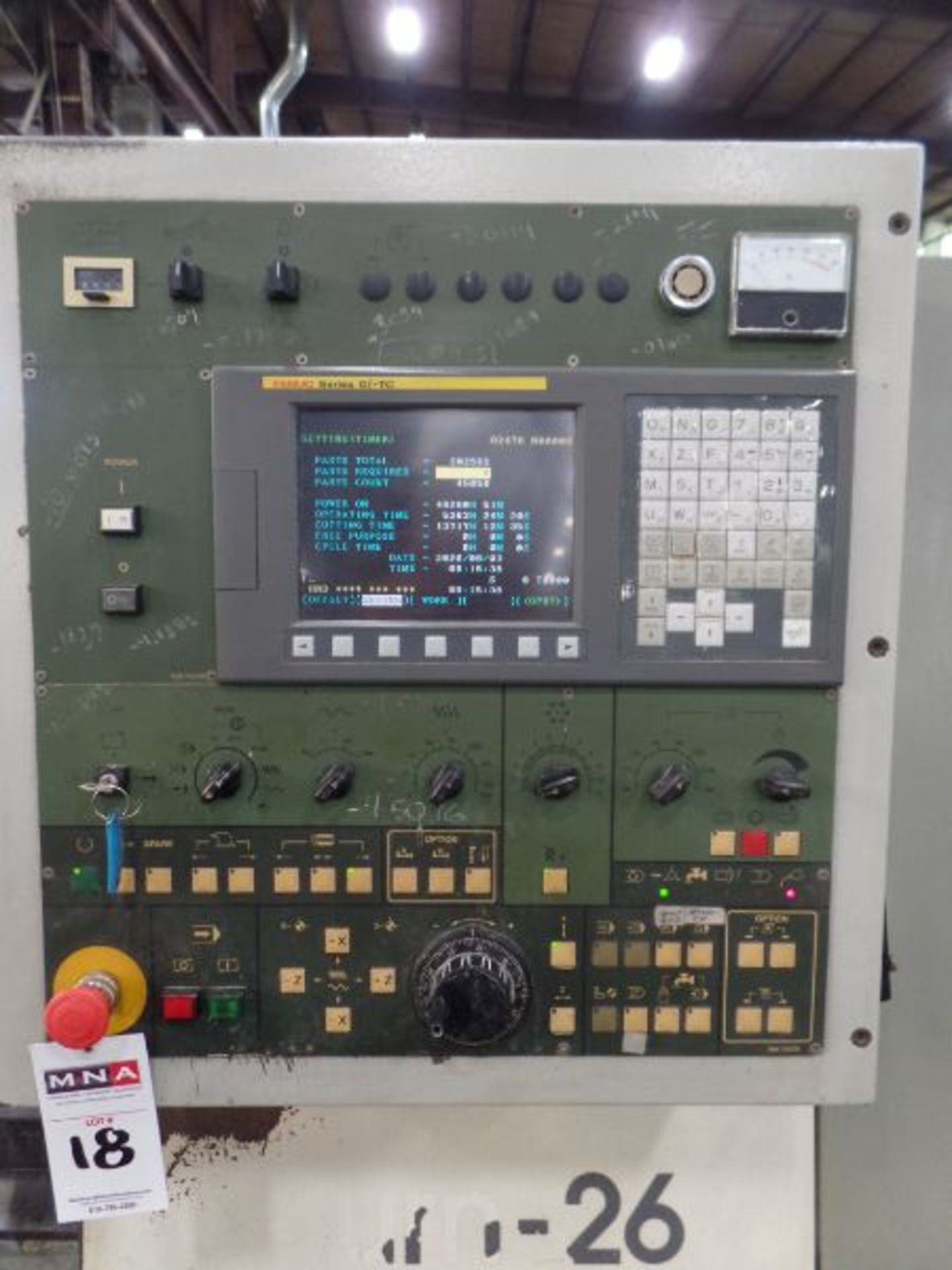 Fortune Vturn-26, Fanuc 0i-TC, 20.5” SW, 15” Max. Turn Dia. x 25.6” Centers, 3.4” Spindle Bore, 3500 - Image 10 of 12